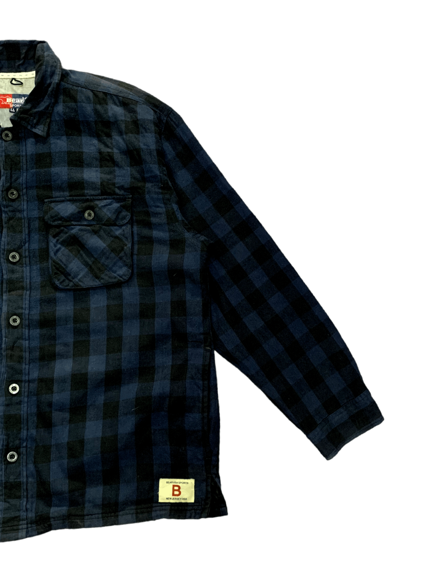 Japanese Brand Vintage Bear USA Checkered Flannel Shirt Button Ups Size US L / EU 52-54 / 3 - 8 Thumbnail