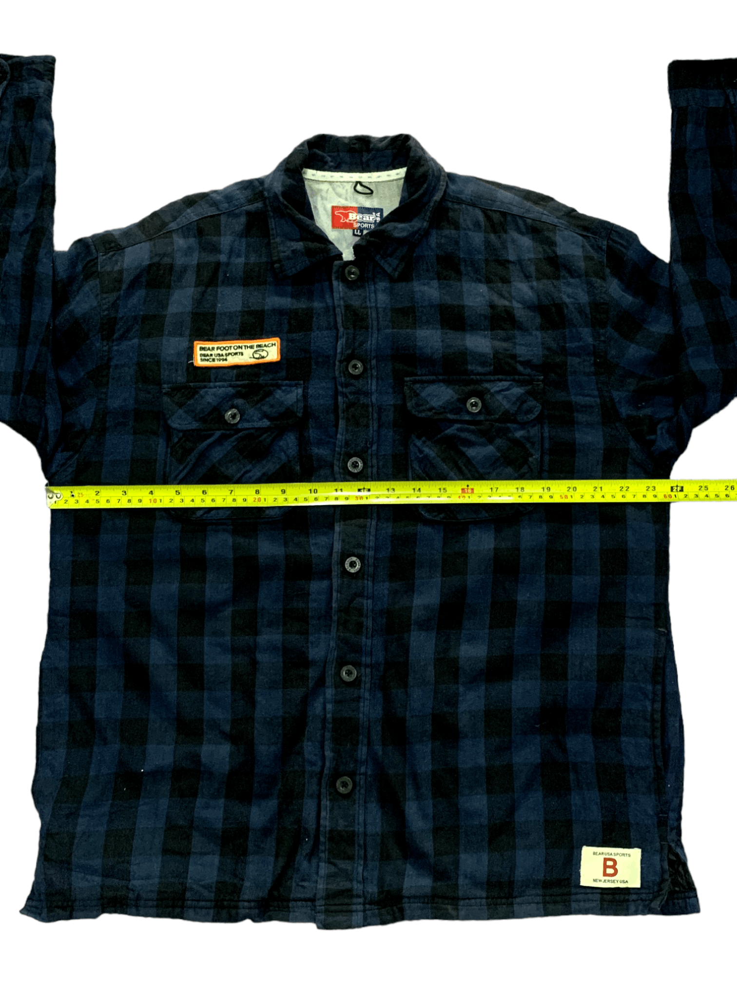 Japanese Brand Vintage Bear USA Checkered Flannel Shirt Button Ups Size US L / EU 52-54 / 3 - 14 Thumbnail