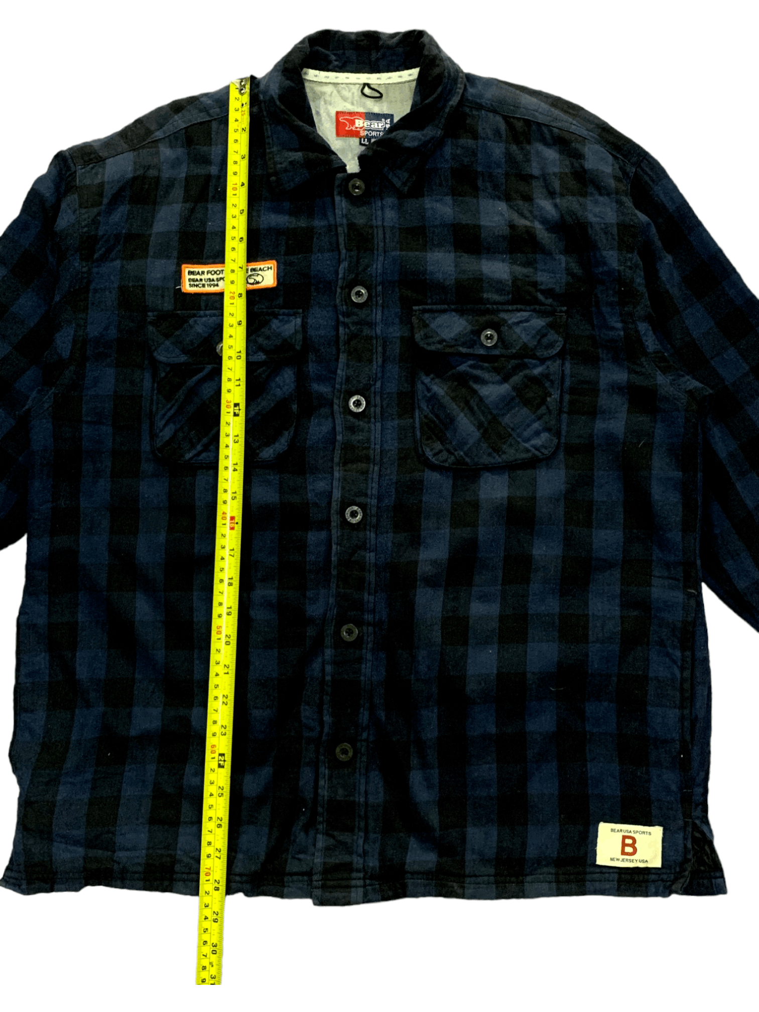 Japanese Brand Vintage Bear USA Checkered Flannel Shirt Button Ups Size US L / EU 52-54 / 3 - 15 Thumbnail