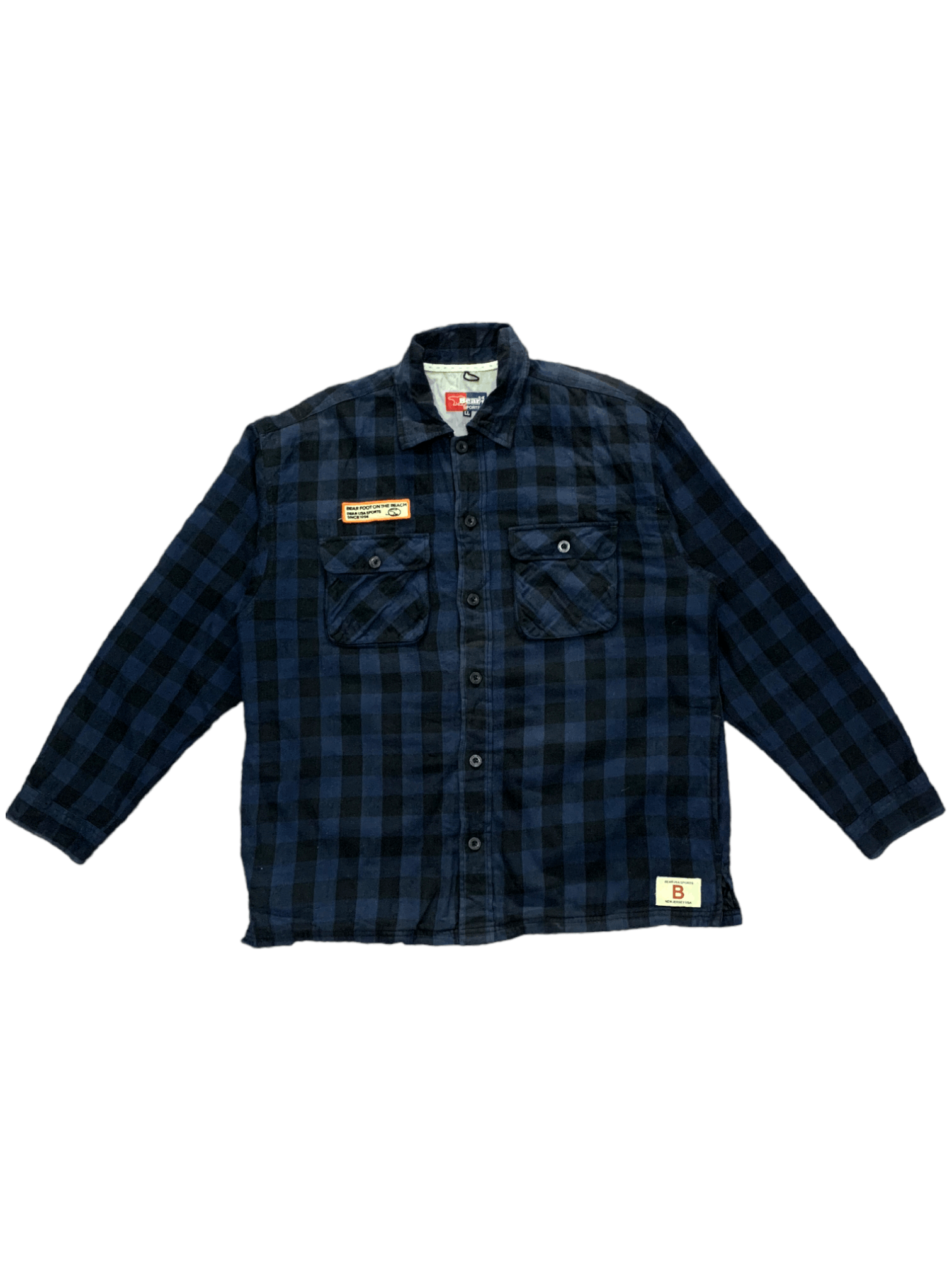 Japanese Brand Vintage Bear USA Checkered Flannel Shirt Button Ups Size US L / EU 52-54 / 3 - 1 Thumbnail