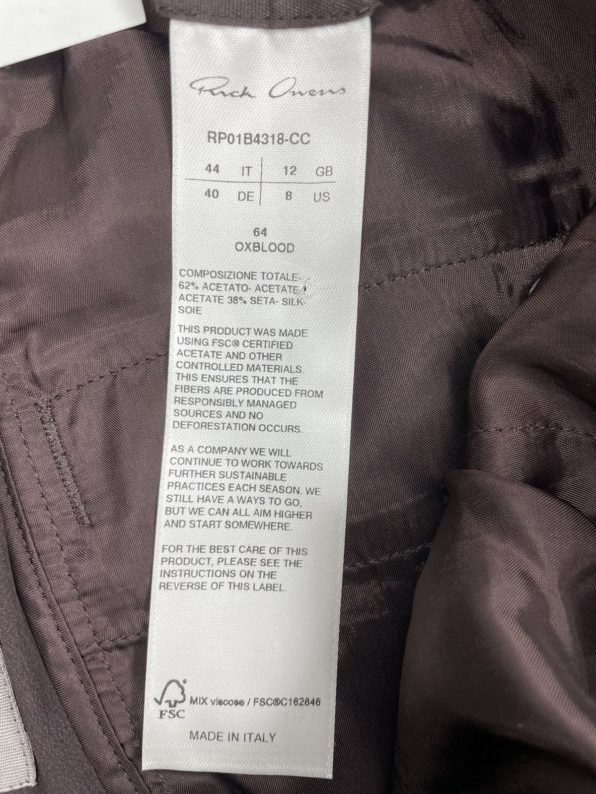 Rick Owens Rick Owens Mainline Fogachine SS 22 Pants Size 30" / US 8 / IT 44 - 6 Thumbnail