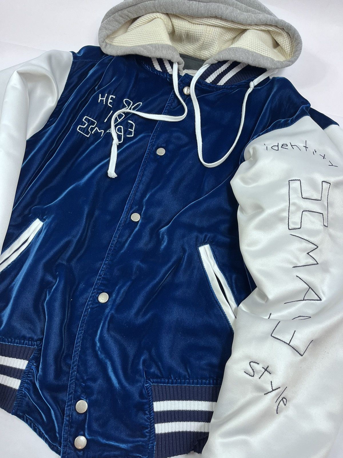 Greg Lauren Velvet Artist embroidered hooded Varsity jacket size 5 Size US XXL / EU 58 / 5 - 18 Thumbnail