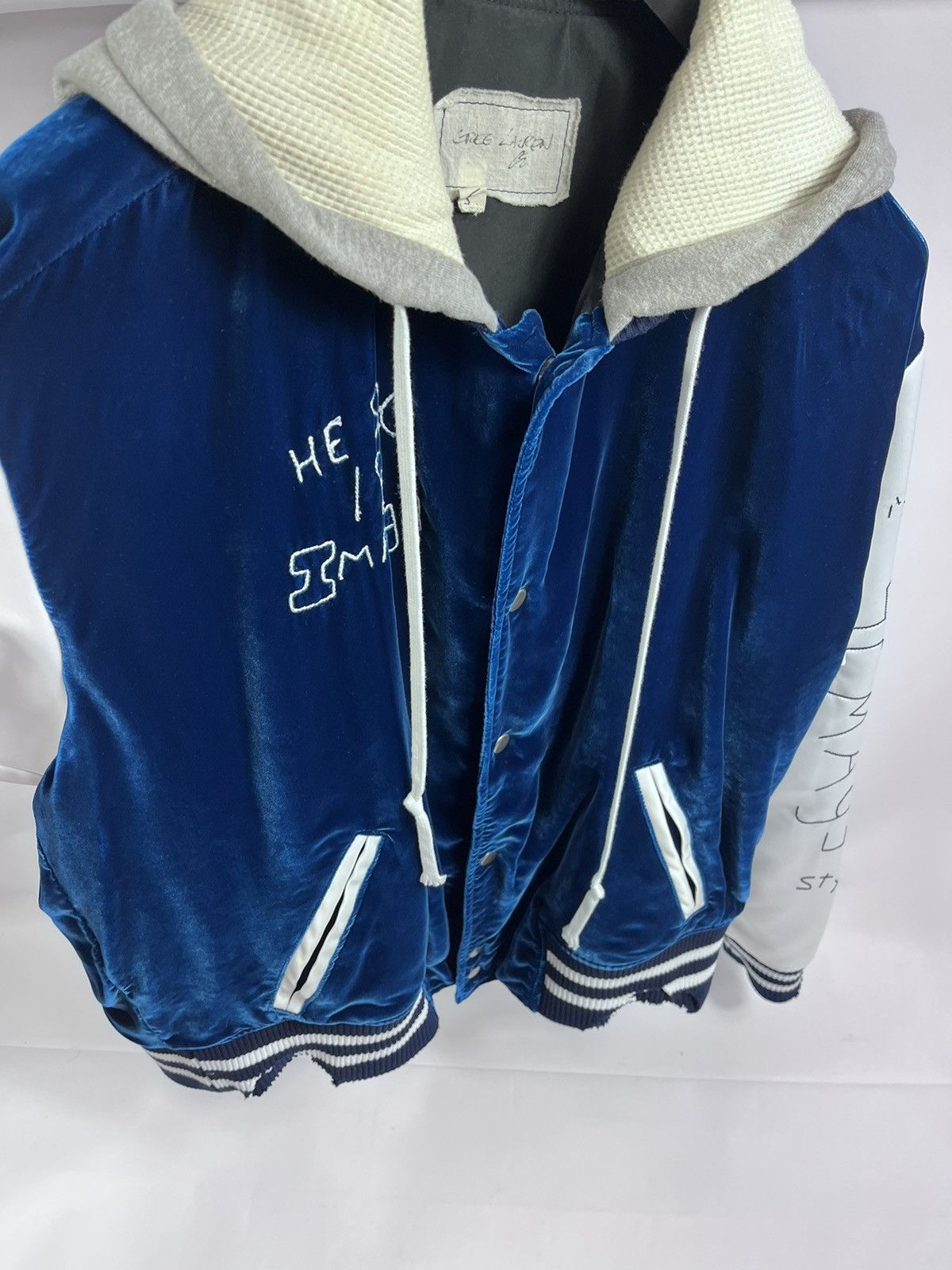 Greg Lauren Velvet Artist embroidered hooded Varsity jacket size 5 Size US XXL / EU 58 / 5 - 5 Thumbnail