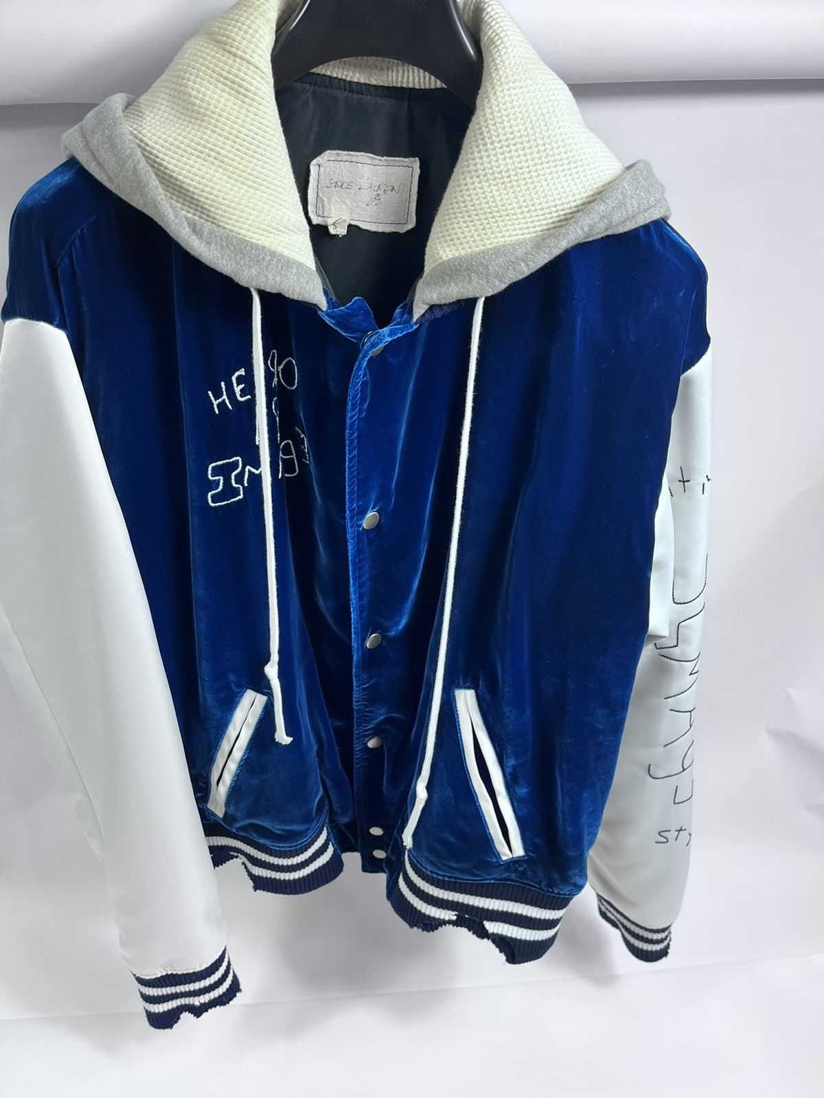 Greg Lauren Velvet Artist embroidered hooded Varsity jacket size 5 Size US XXL / EU 58 / 5 - 4 Thumbnail