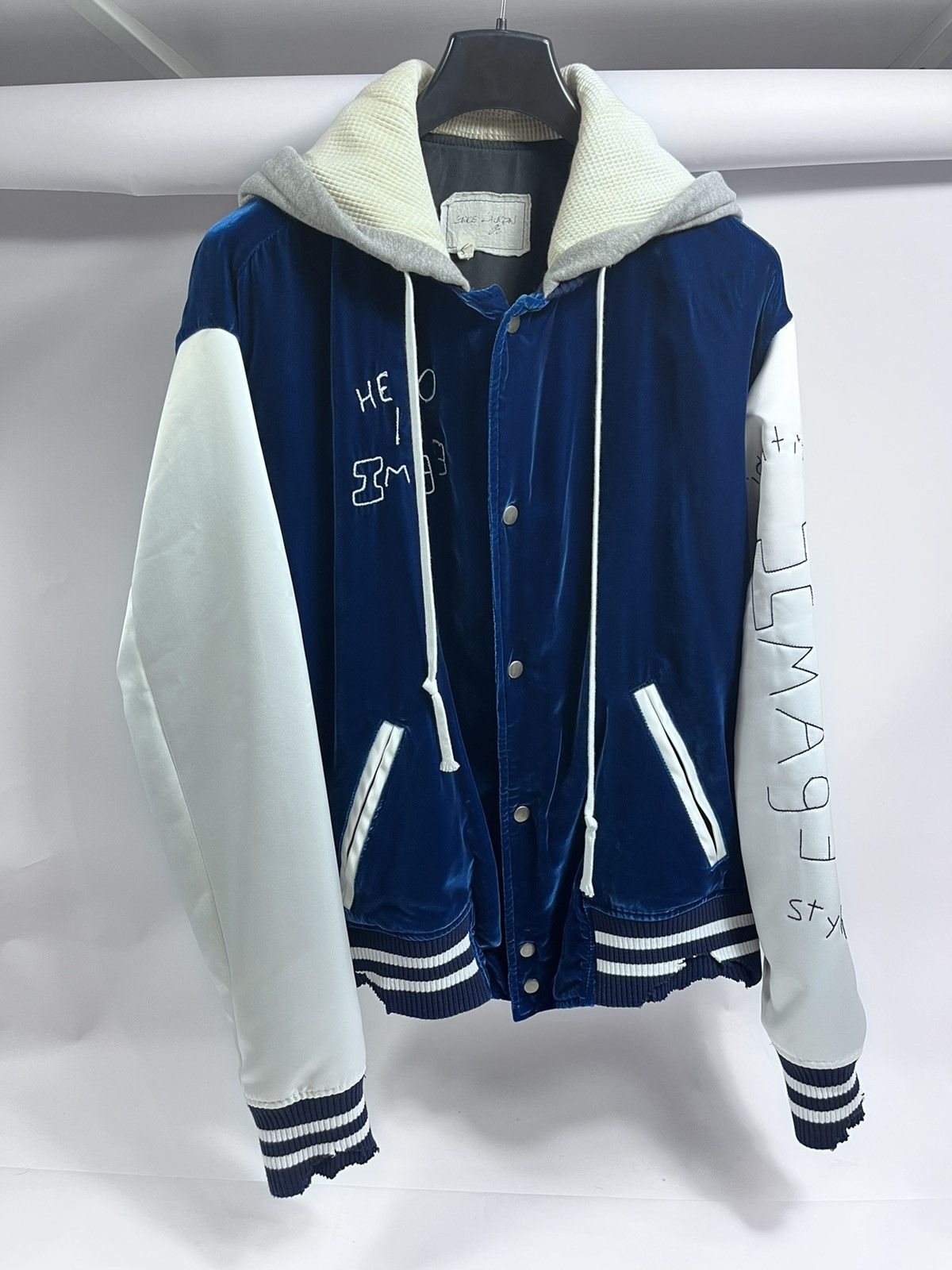 Greg Lauren Velvet Artist embroidered hooded Varsity jacket size 5 Size US XXL / EU 58 / 5 - 1 Thumbnail