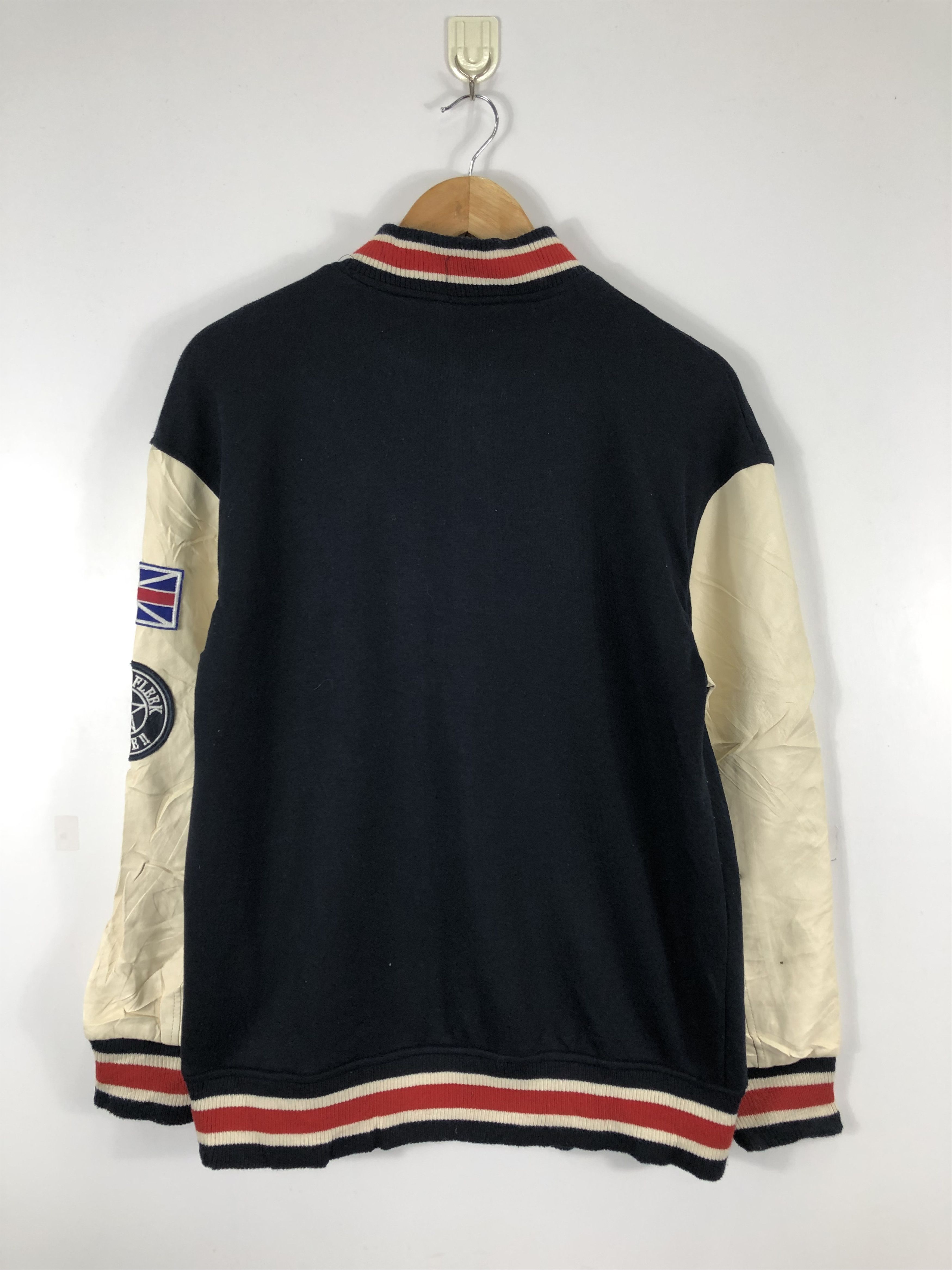 Other Vintage 90s Embroidery Big Logo Leather Varsity Jacket V0288 Size US M / EU 48-50 / 2 - 3 Thumbnail