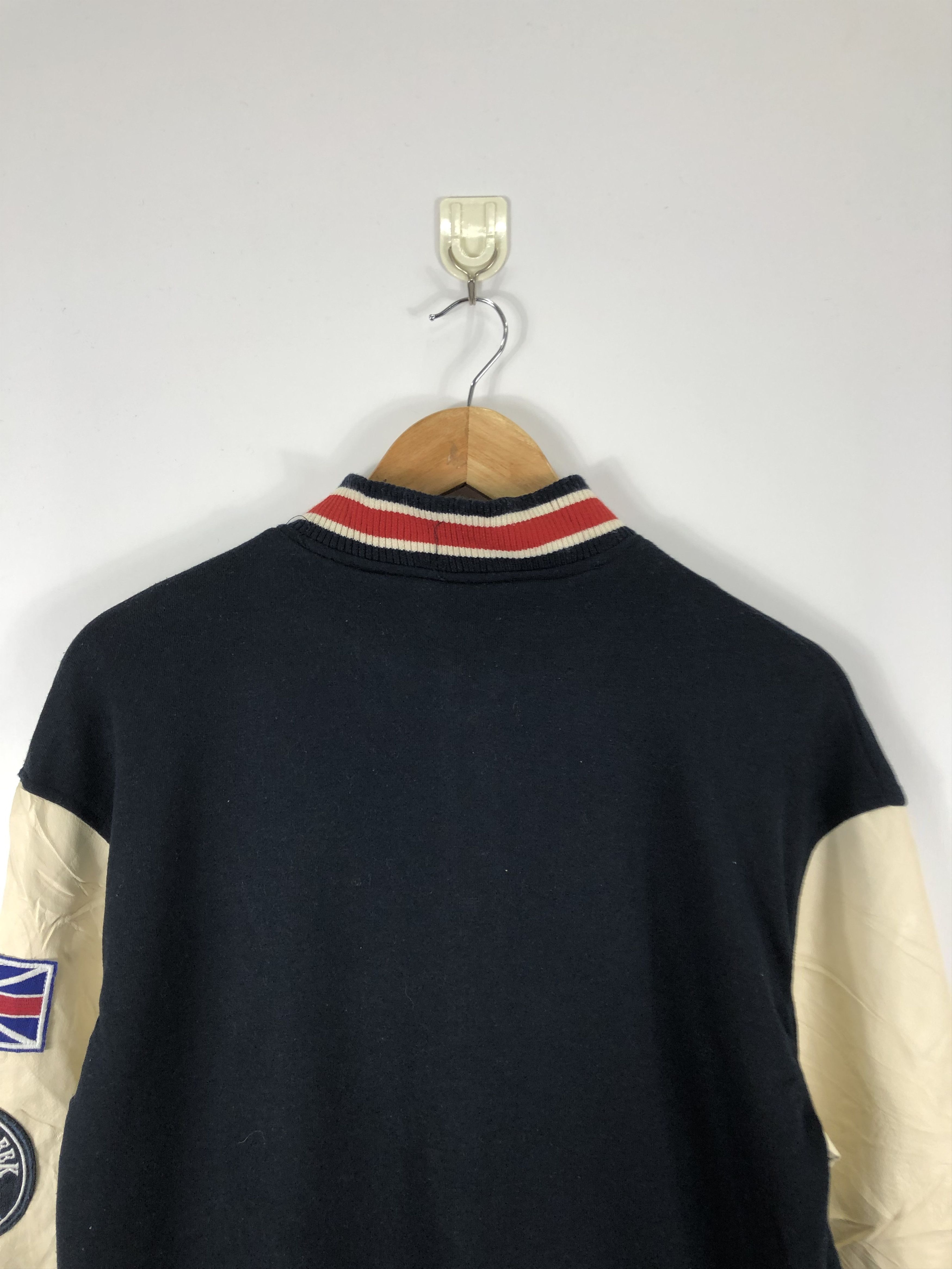 Other Vintage 90s Embroidery Big Logo Leather Varsity Jacket V0288 Size US M / EU 48-50 / 2 - 4 Thumbnail