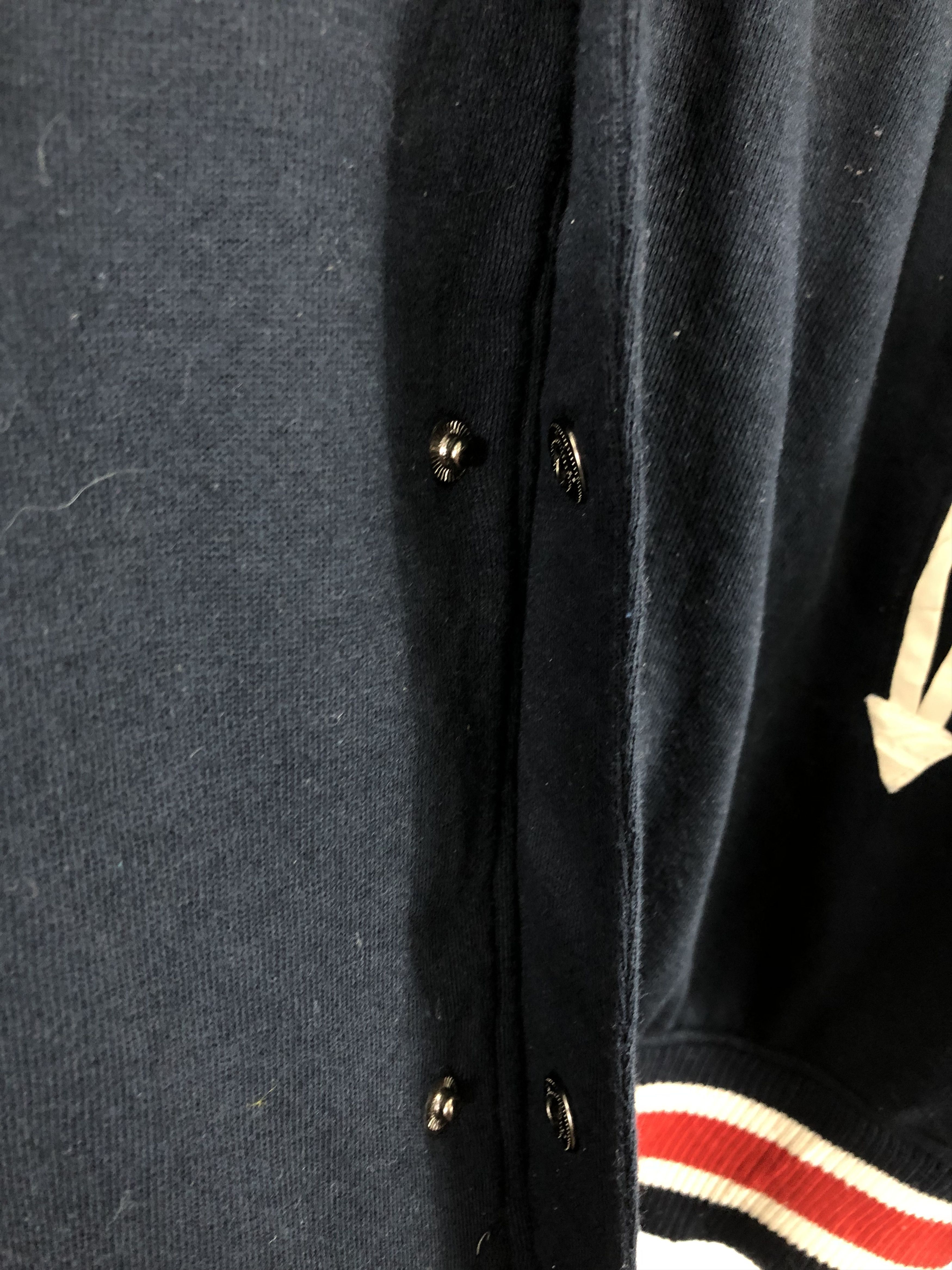 Other Vintage 90s Embroidery Big Logo Leather Varsity Jacket V0288 Size US M / EU 48-50 / 2 - 9 Thumbnail