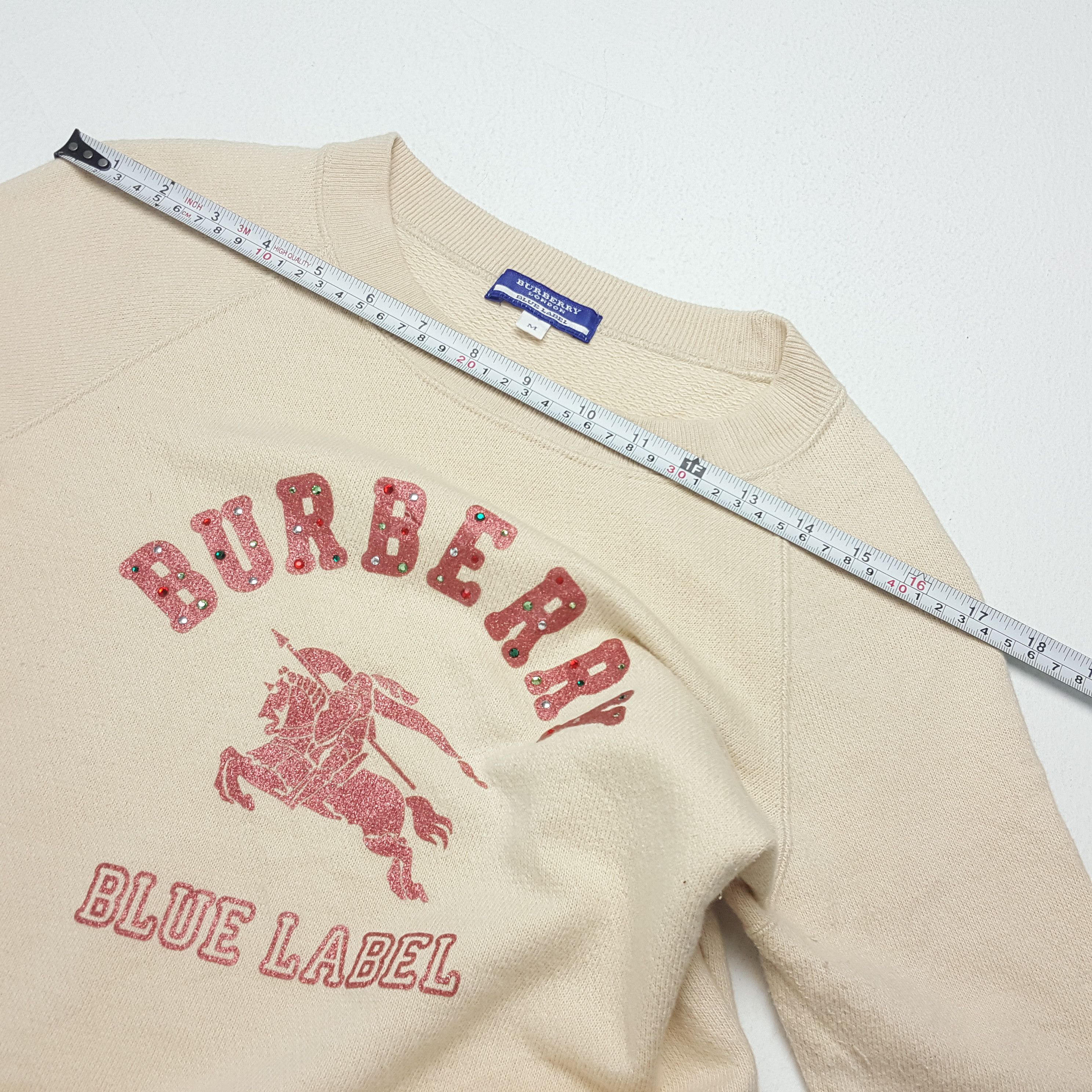 Burberry × Vintage Vintage BURBERRY LONDON BLUE LABEL Sweatshirt T-Shirt Size S / US 4 / IT 40 - 4 Thumbnail