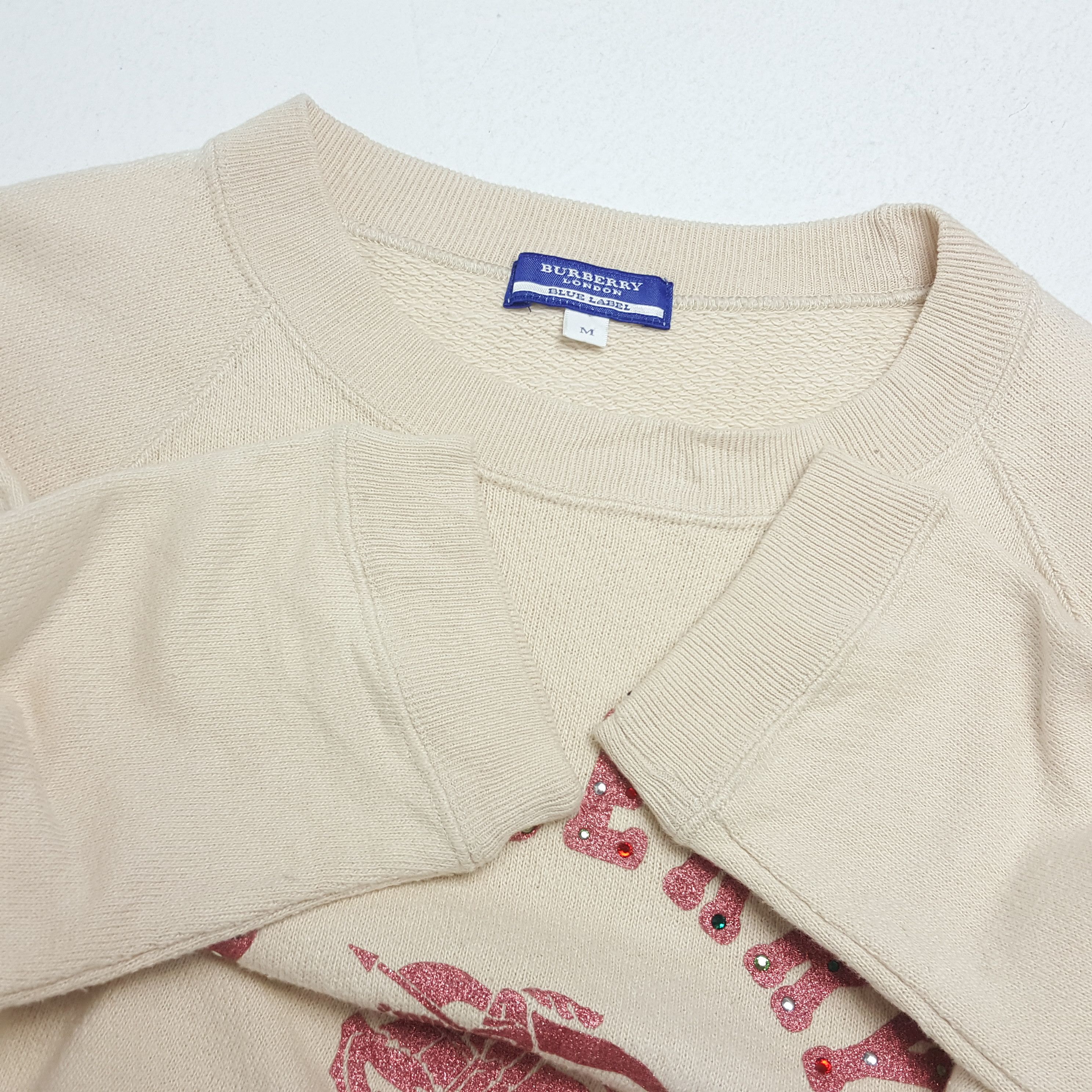 Burberry × Vintage Vintage BURBERRY LONDON BLUE LABEL Sweatshirt T-Shirt Size S / US 4 / IT 40 - 8 Thumbnail