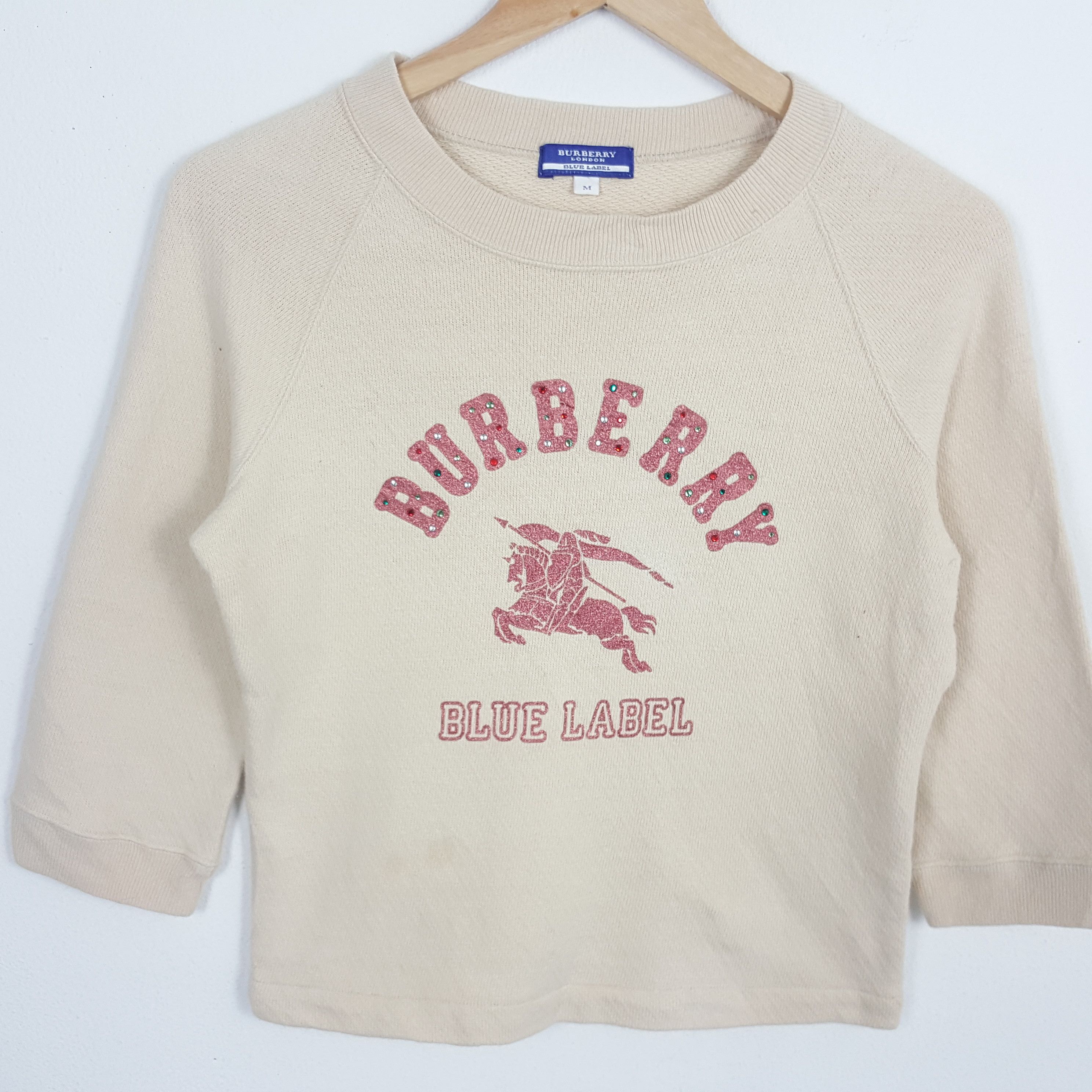 Burberry × Vintage Vintage BURBERRY LONDON BLUE LABEL Sweatshirt T-Shirt Size S / US 4 / IT 40 - 2 Thumbnail