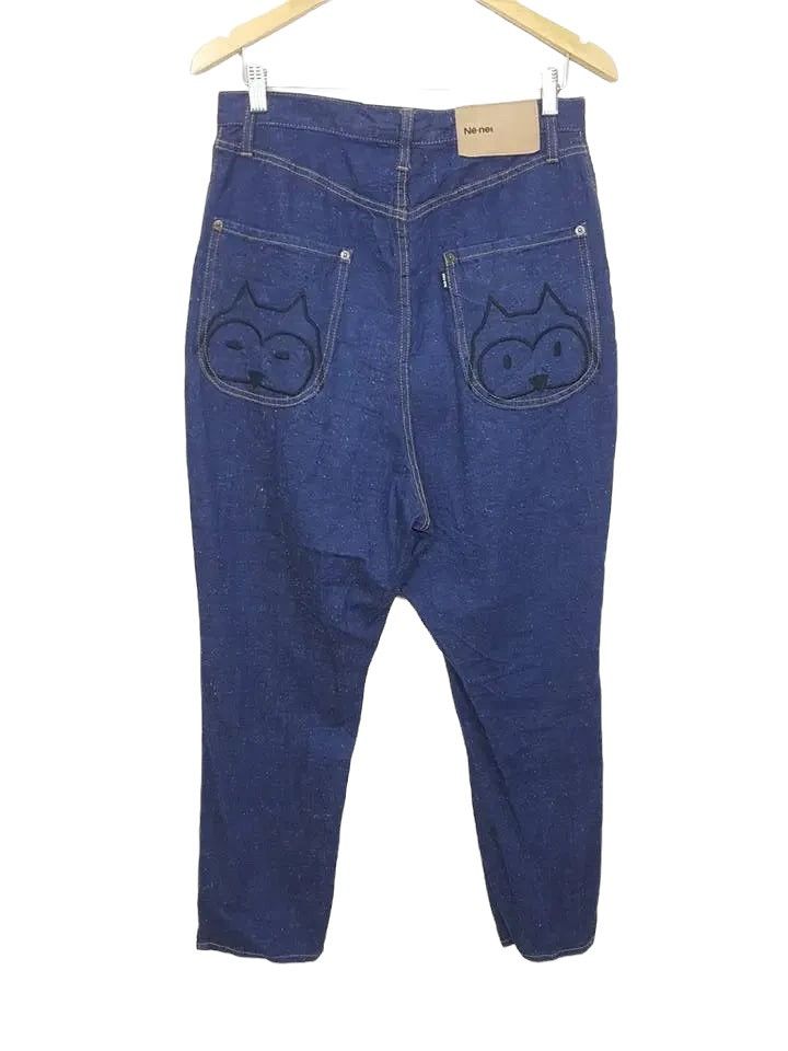 Issey Miyake Né-net By Issey miyake Drop Crotch Denim Size US 31 - 2 Thumbnail