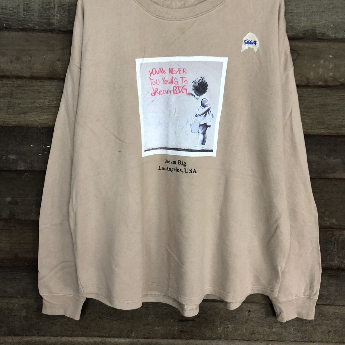Japanese Brand Brandalied art Cream Sweatshirt #5664 Size US L / EU 52-54 / 3 - 8 Thumbnail