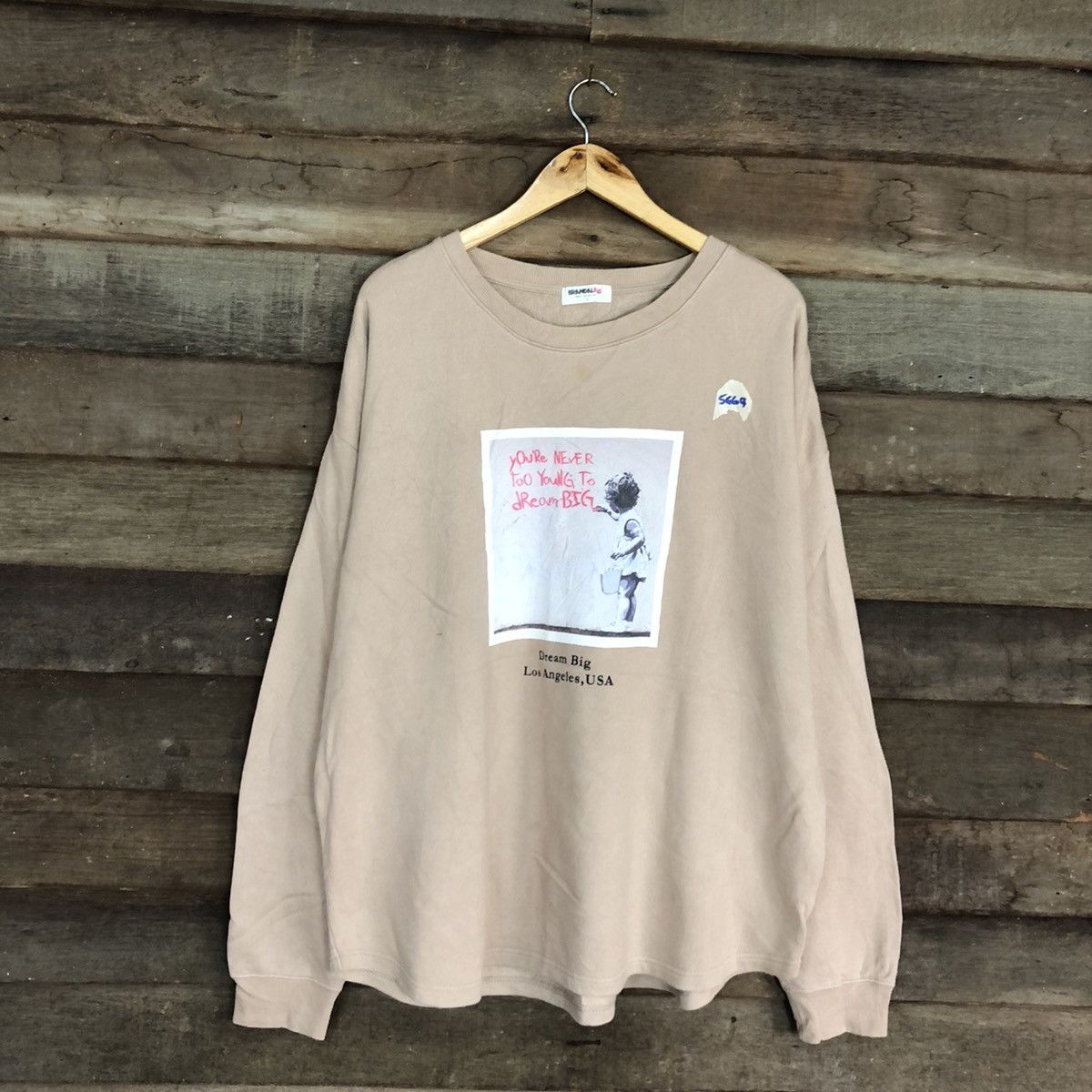 Japanese Brand Brandalied art Cream Sweatshirt #5664 Size US L / EU 52-54 / 3 - 3 Thumbnail