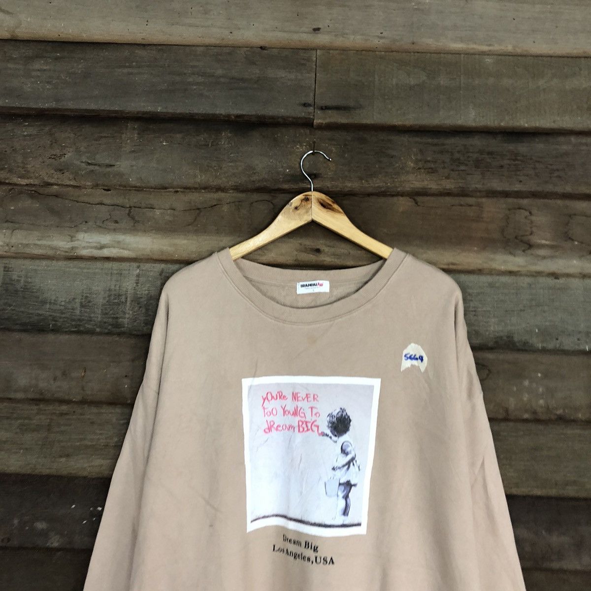 Japanese Brand Brandalied art Cream Sweatshirt #5664 Size US L / EU 52-54 / 3 - 2 Thumbnail