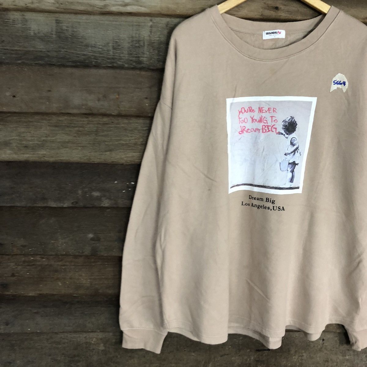 Japanese Brand Brandalied art Cream Sweatshirt #5664 Size US L / EU 52-54 / 3 - 7 Thumbnail
