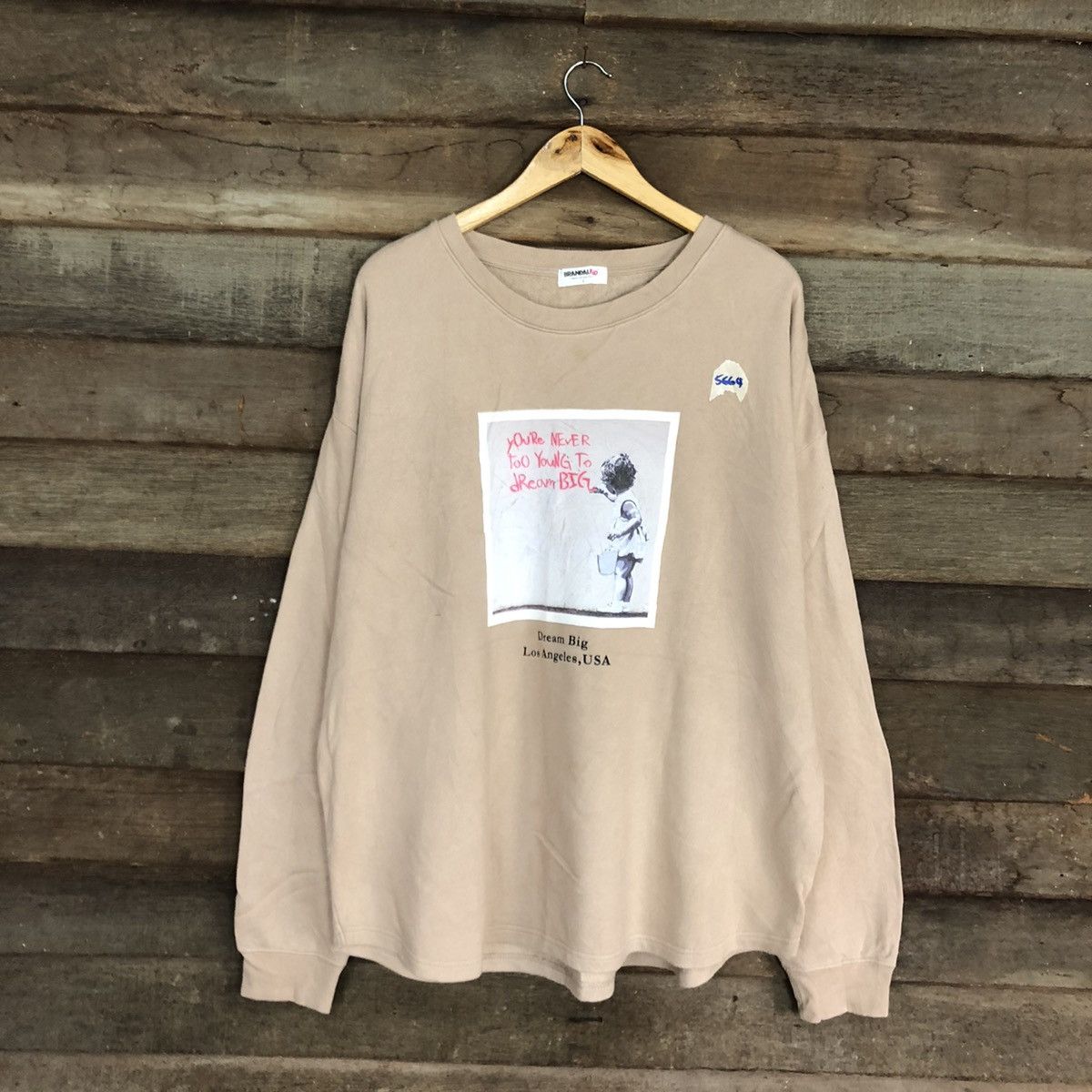 Japanese Brand Brandalied art Cream Sweatshirt #5664 Size US L / EU 52-54 / 3 - 1 Thumbnail