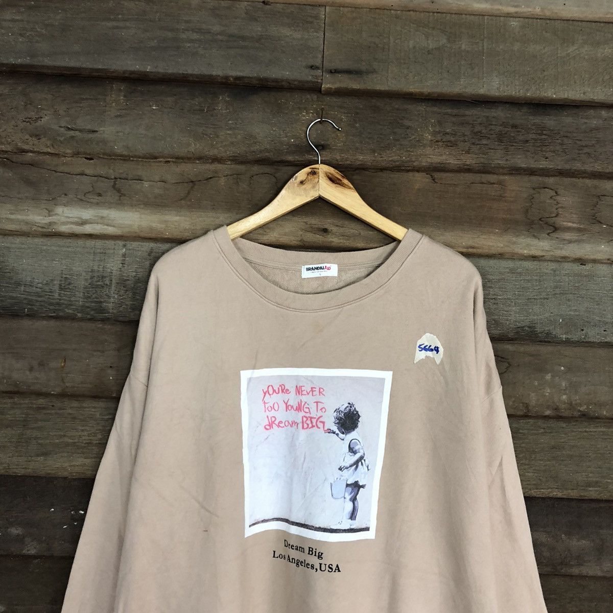 Japanese Brand Brandalied art Cream Sweatshirt #5664 Size US L / EU 52-54 / 3 - 9 Thumbnail