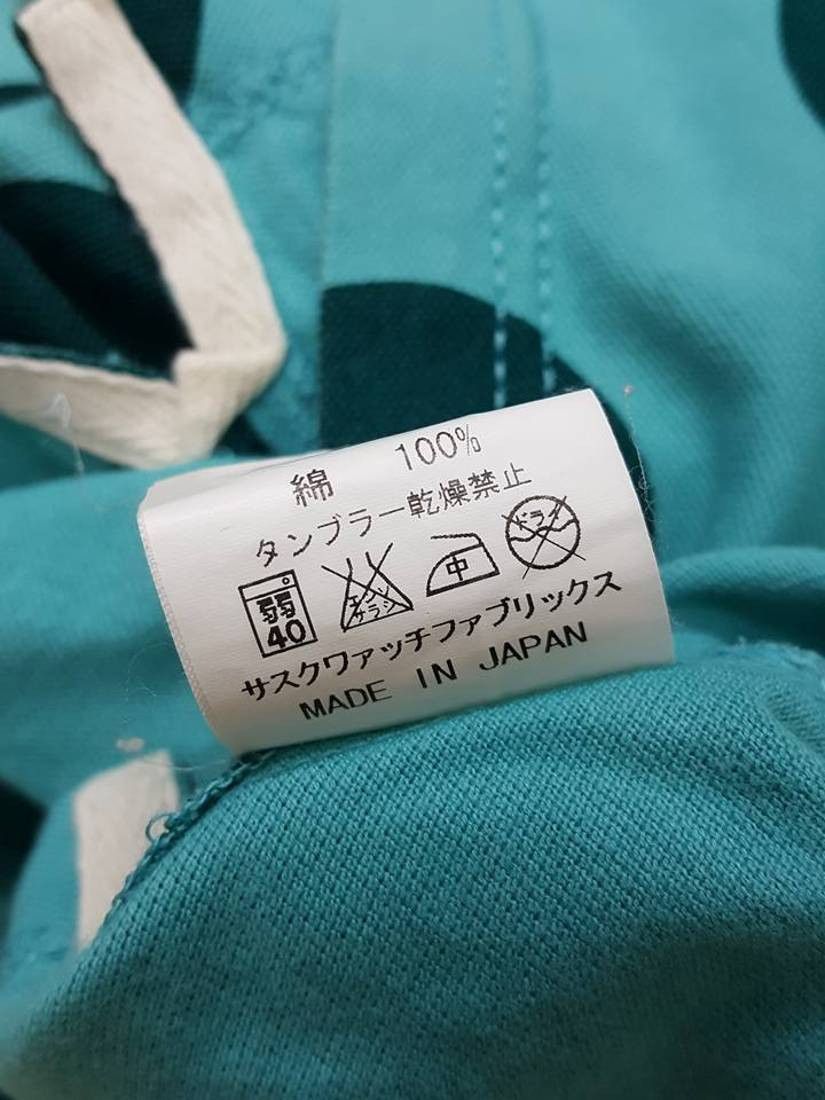 Sasquatchfabrix Aqua Turquoise Polkadot Polo Shirt by Daisuke Yokoyama Size US M / EU 48-50 / 2 - 15 Thumbnail