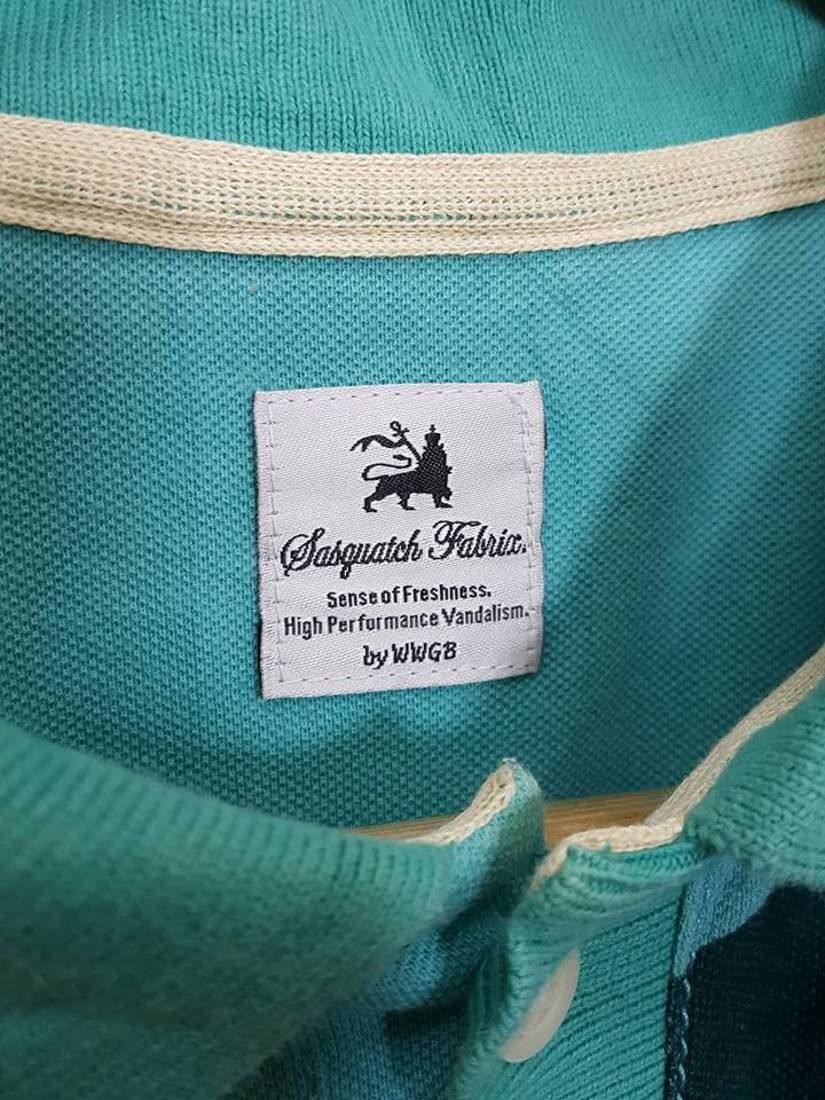 Sasquatchfabrix Aqua Turquoise Polkadot Polo Shirt by Daisuke Yokoyama Size US M / EU 48-50 / 2 - 3 Thumbnail