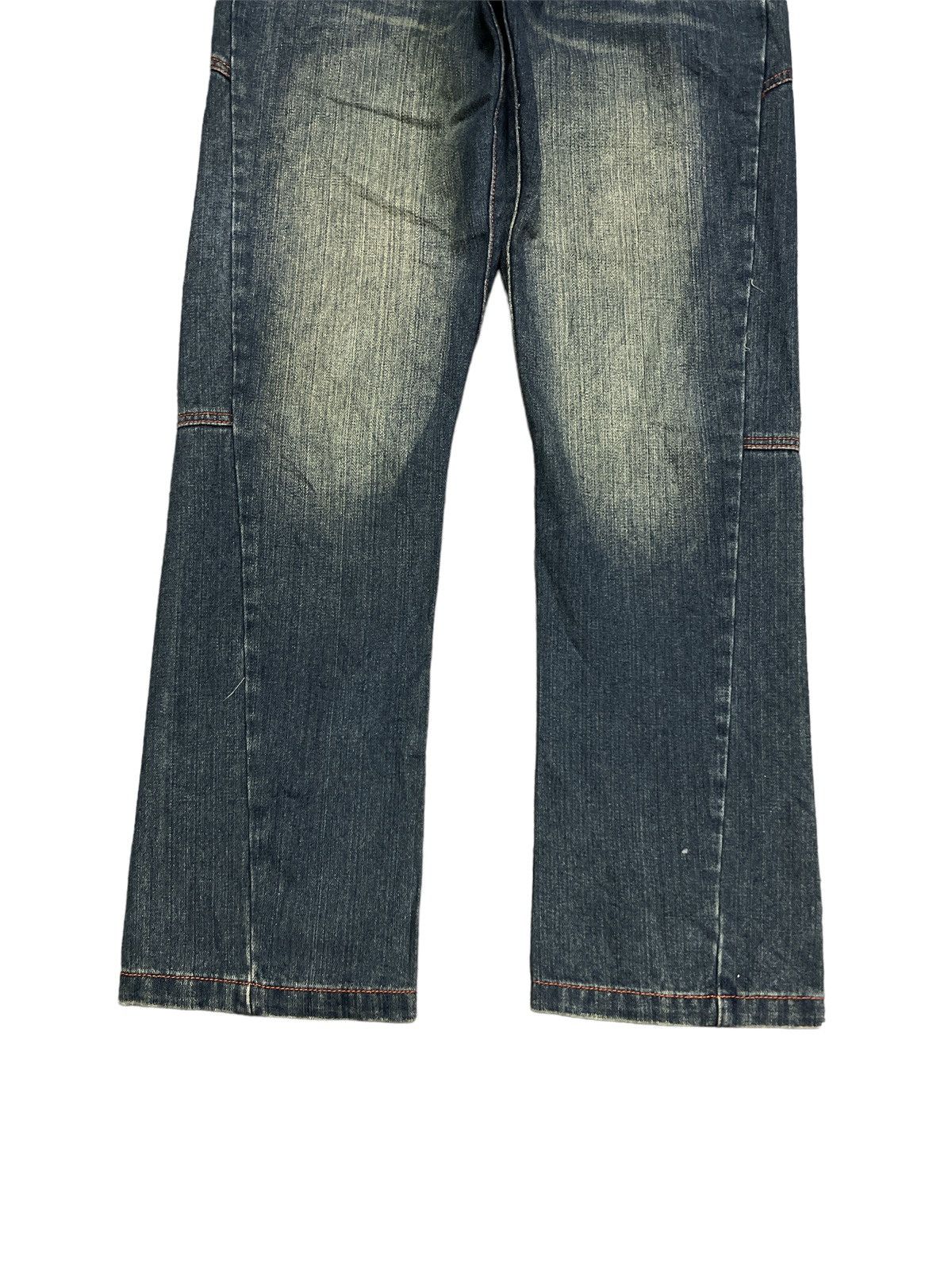 Japanese Brand EAT EYES💥 DISTRESSED DENIM TWIST PANT Size US 29 - 6 Thumbnail