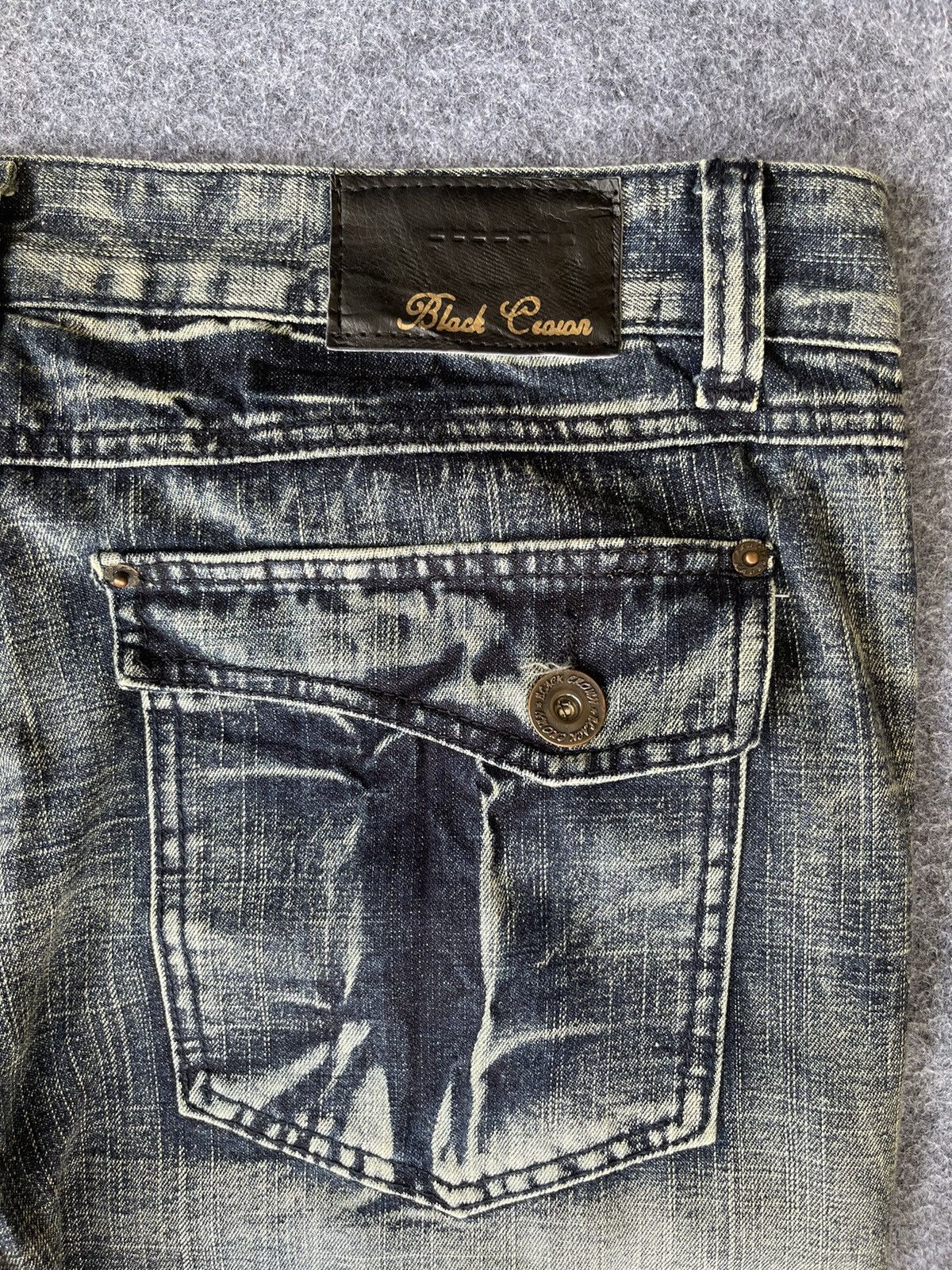 Japanese Brand Very Rare🔥Japanese Black Crown Flared Jeans Size US 36 / EU 52 - 6 Thumbnail