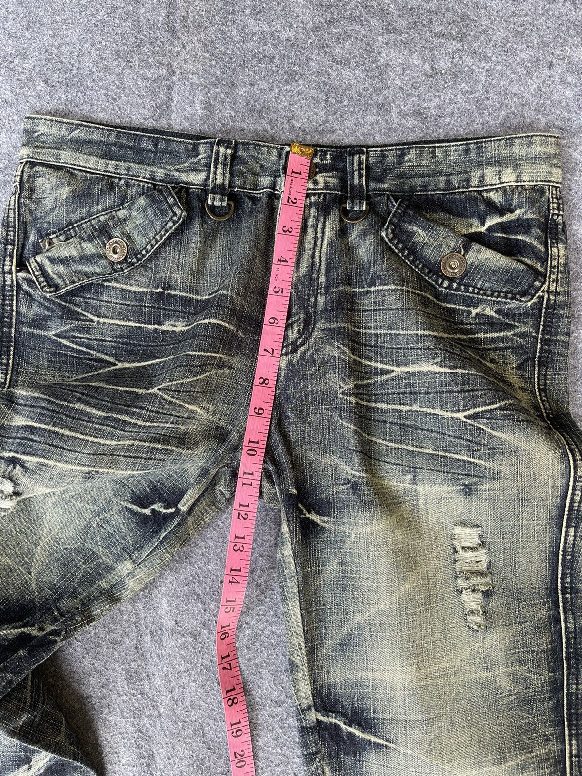 Japanese Brand Very Rare🔥Japanese Black Crown Flared Jeans Size US 36 / EU 52 - 13 Thumbnail