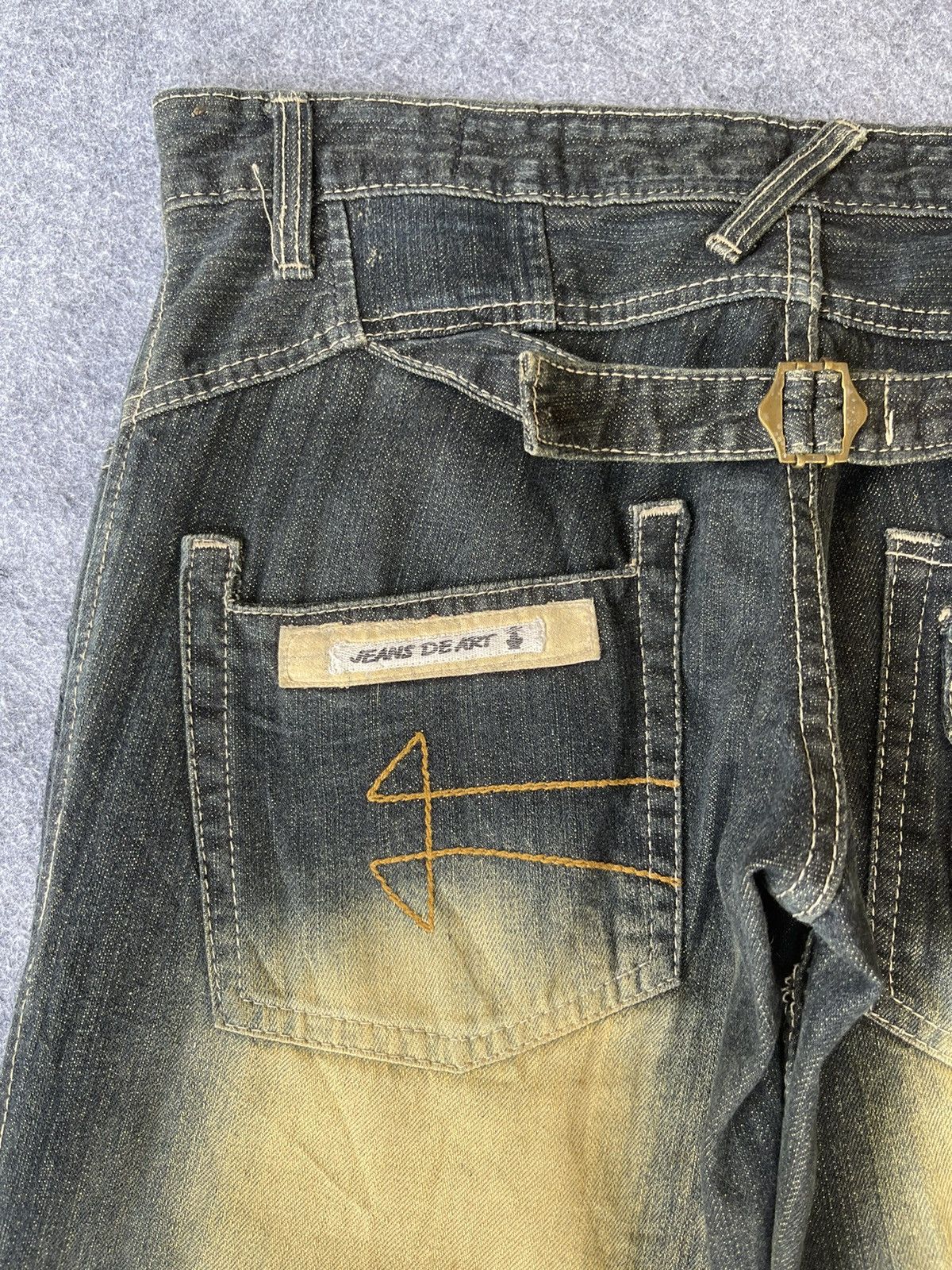 Japanese Brand Very Rare🔥Flared Japanese Jeans De Art Size US 34 / EU 50 - 6 Thumbnail