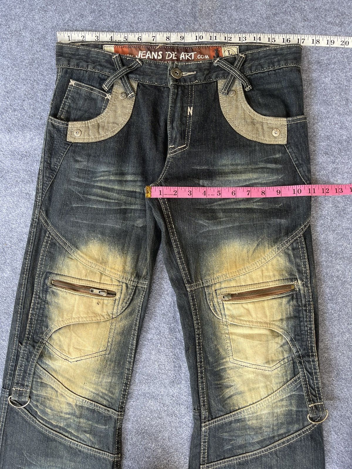 Japanese Brand Very Rare🔥Flared Japanese Jeans De Art Size US 34 / EU 50 - 11 Thumbnail