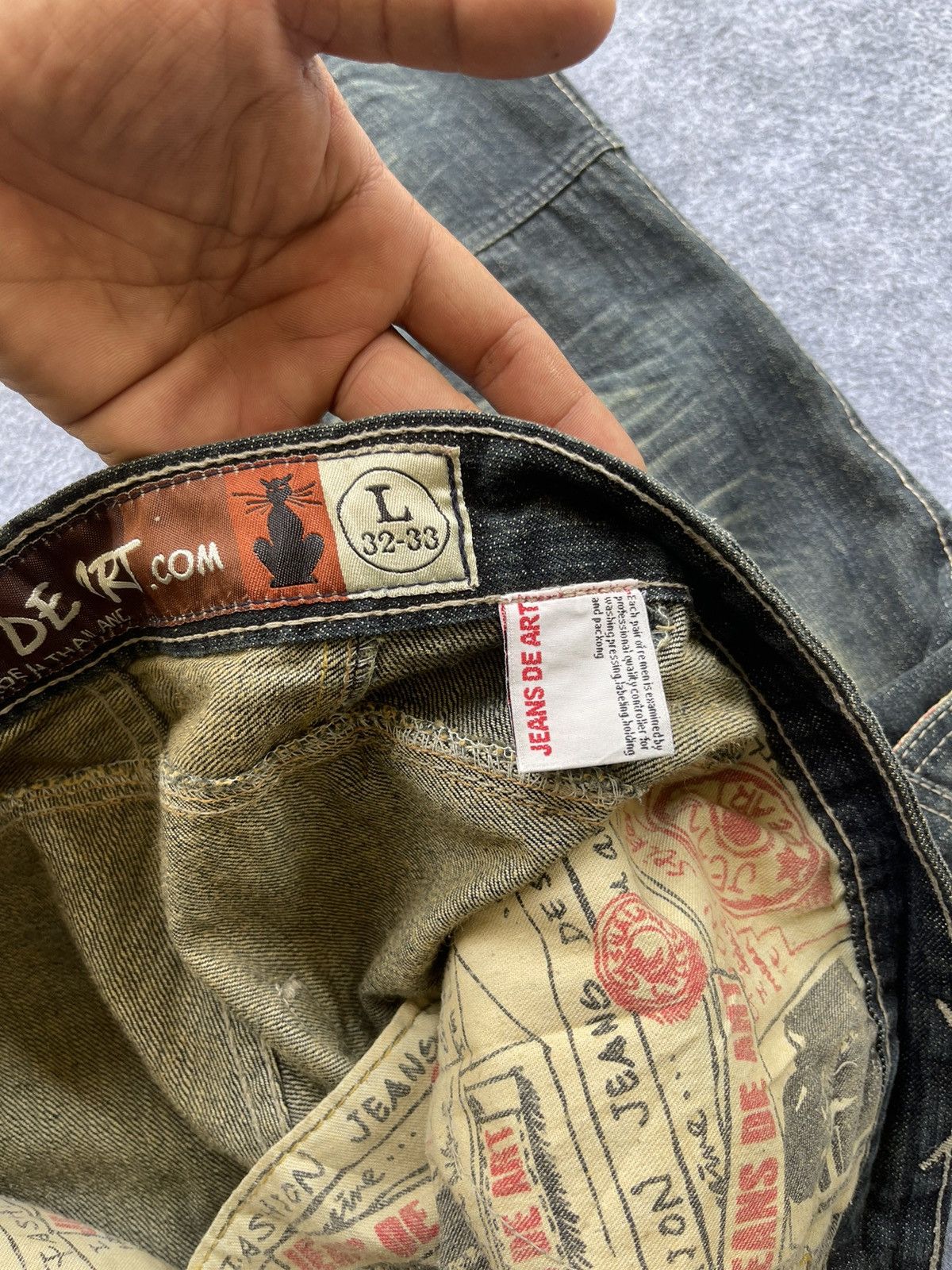 Japanese Brand Very Rare🔥Flared Japanese Jeans De Art Size US 34 / EU 50 - 8 Thumbnail