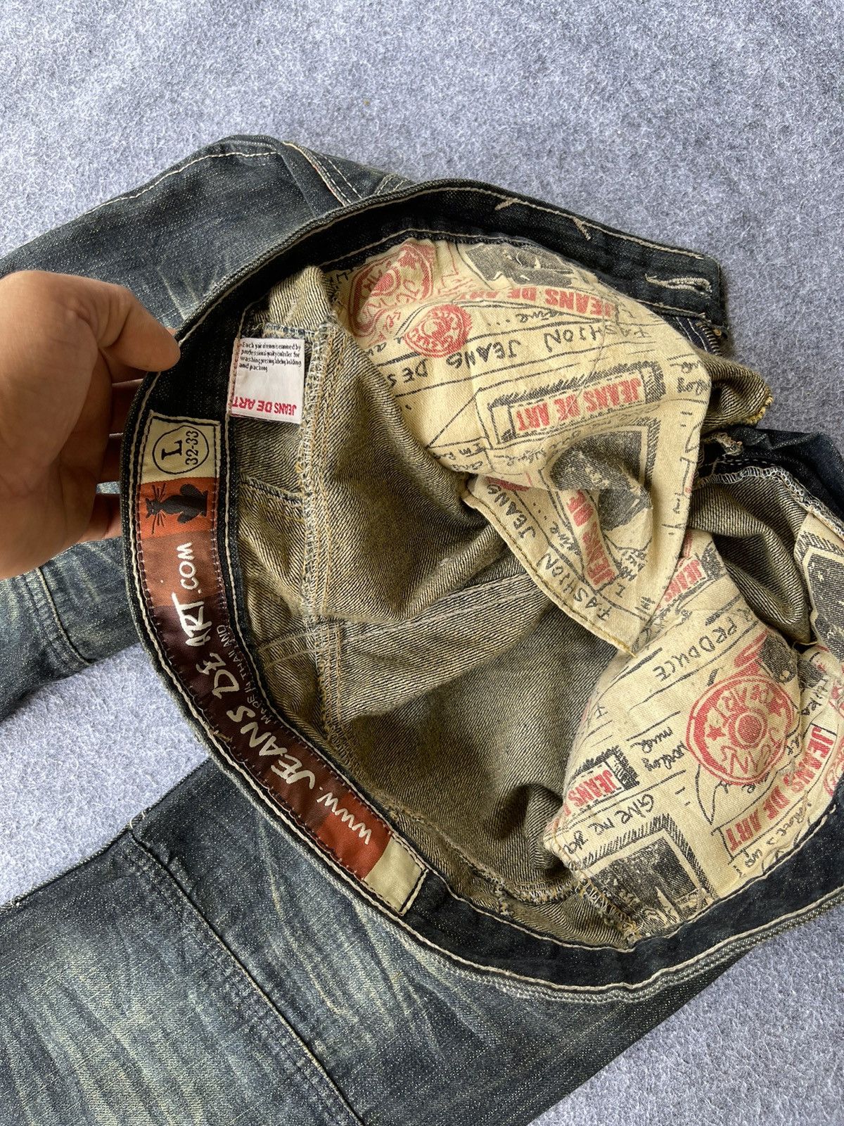 Japanese Brand Very Rare🔥Flared Japanese Jeans De Art Size US 34 / EU 50 - 7 Thumbnail