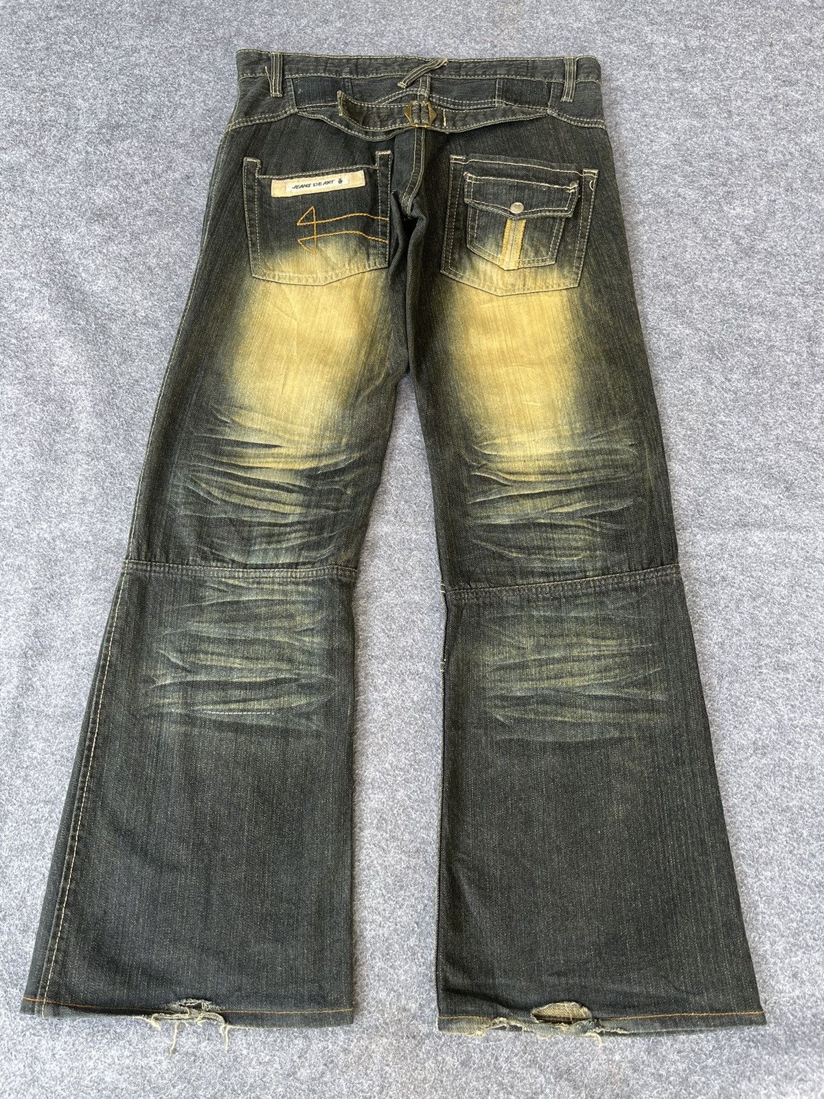 Japanese Brand Very Rare🔥Flared Japanese Jeans De Art Size US 34 / EU 50 - 2 Thumbnail