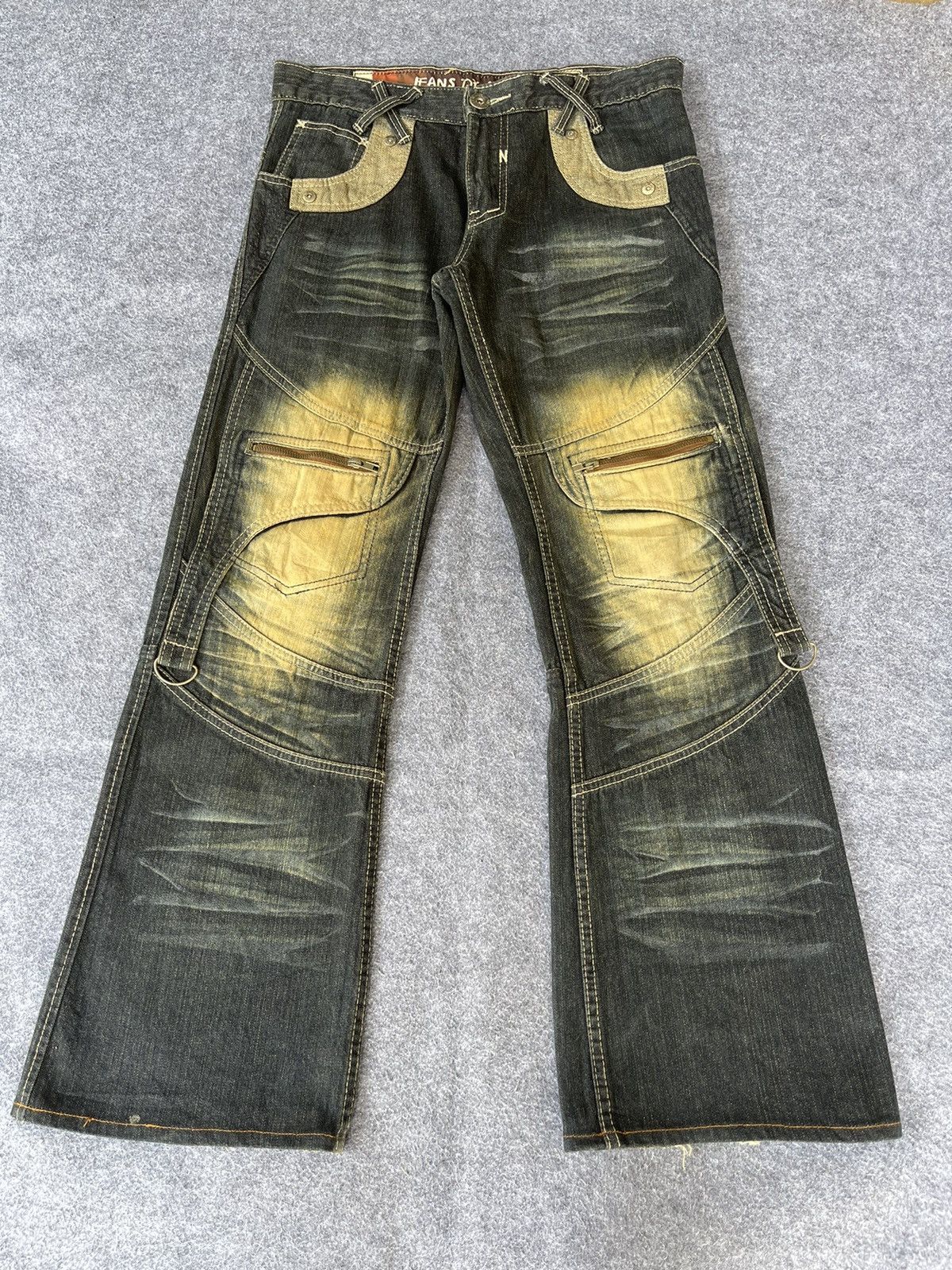 image of very Rareflared Japanese Jeans De Art, Men's (Size 34)