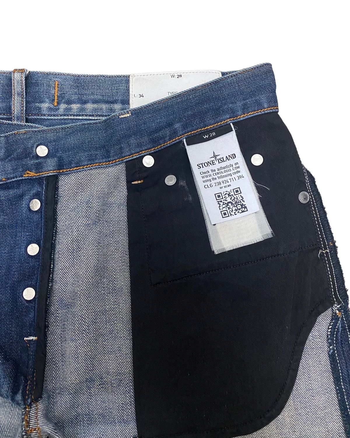 Stone Island STONE ISLAND AW15 Distressed Jeans Size US 31 - 9 Thumbnail