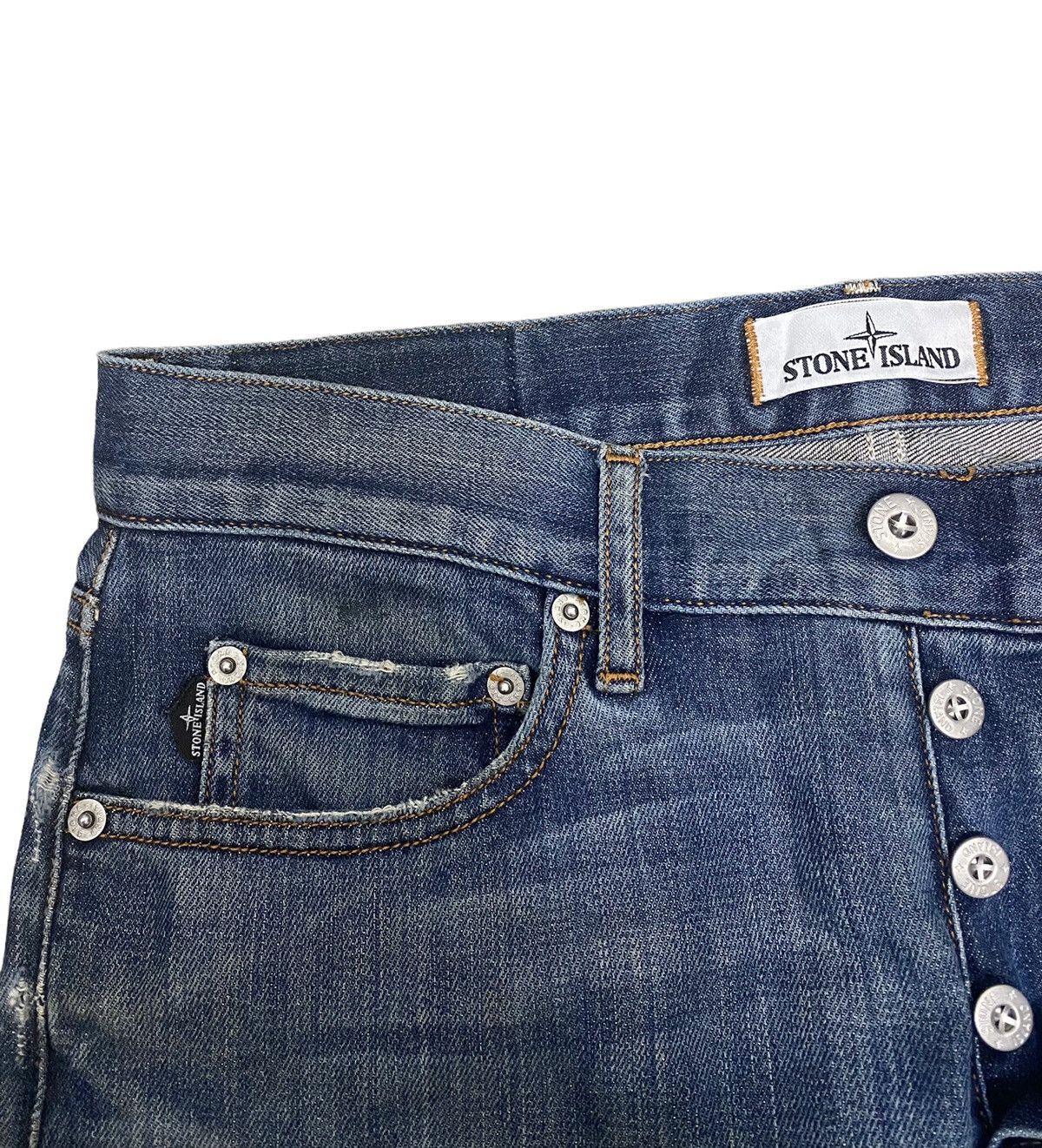 Stone Island STONE ISLAND AW15 Distressed Jeans Size US 31 - 4 Thumbnail