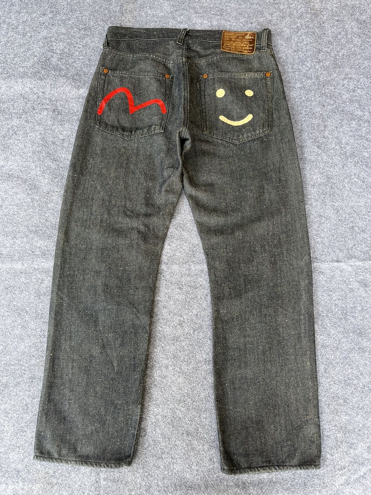 image of Evisu Smile Jeans in Indigo, Men's (Size 30)