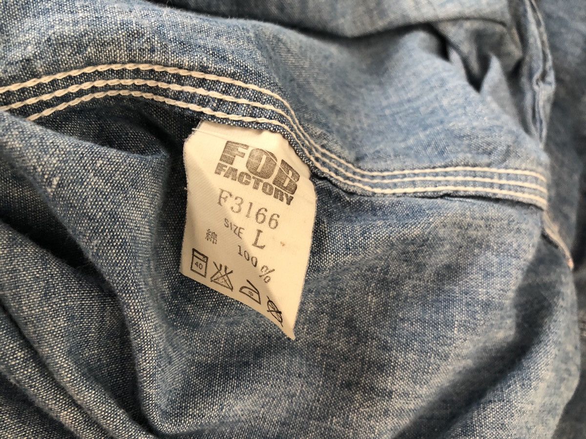 FOB Factory FOB Factory Japan Selvedge Chambray Work Shirt Size US M / EU 48-50 / 2 - 23 Thumbnail