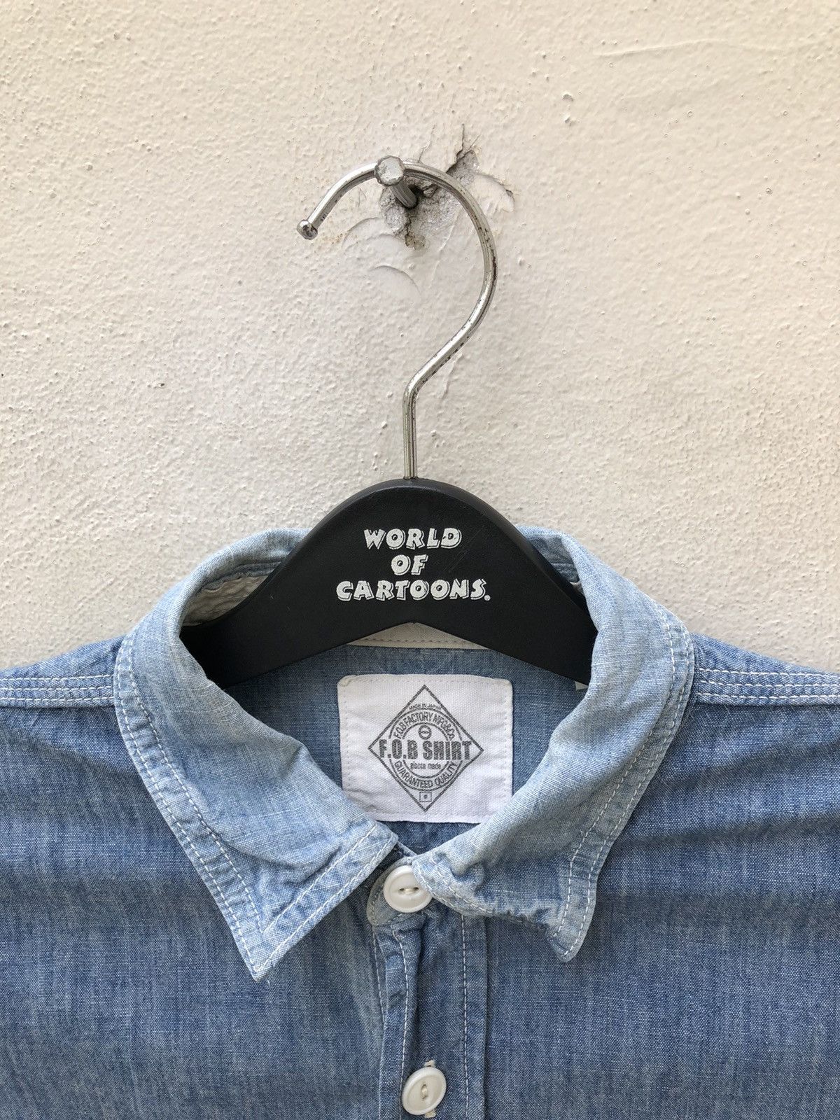 FOB Factory FOB Factory Japan Selvedge Chambray Work Shirt Size US M / EU 48-50 / 2 - 13 Thumbnail