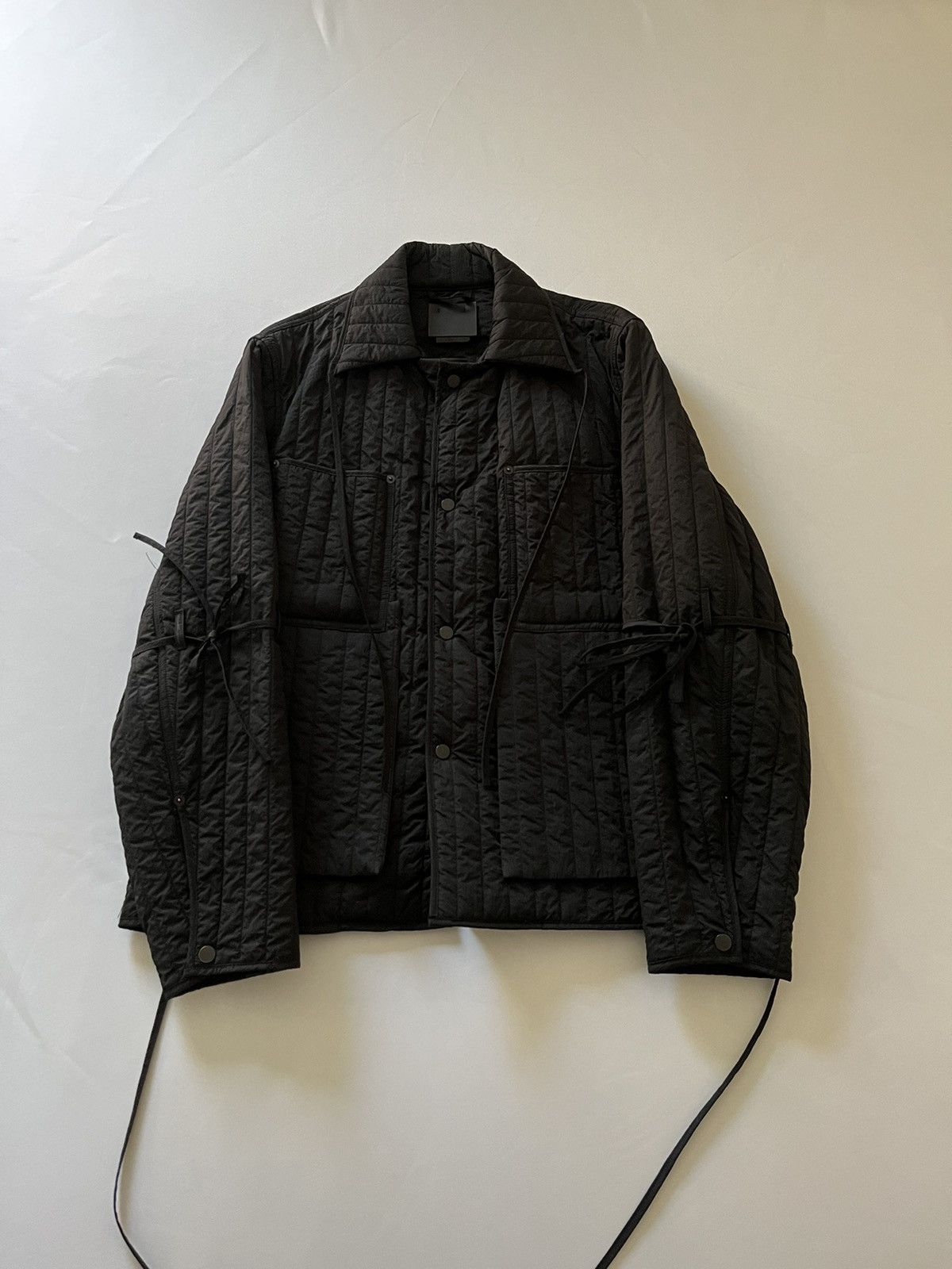 image of Craig Green Ss16 Nylon Work Jacket in Black, Men's (Size Large)