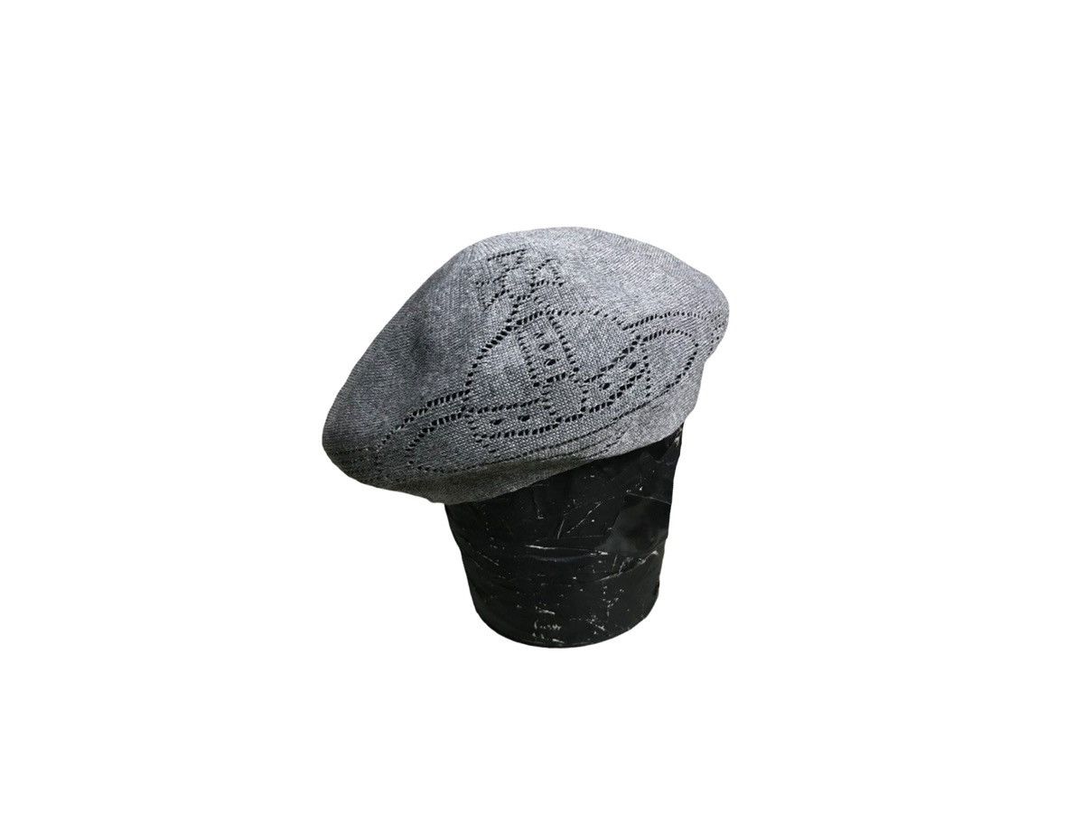 VIVIENNE WESTWOOD BIG LOGO BERET HAT