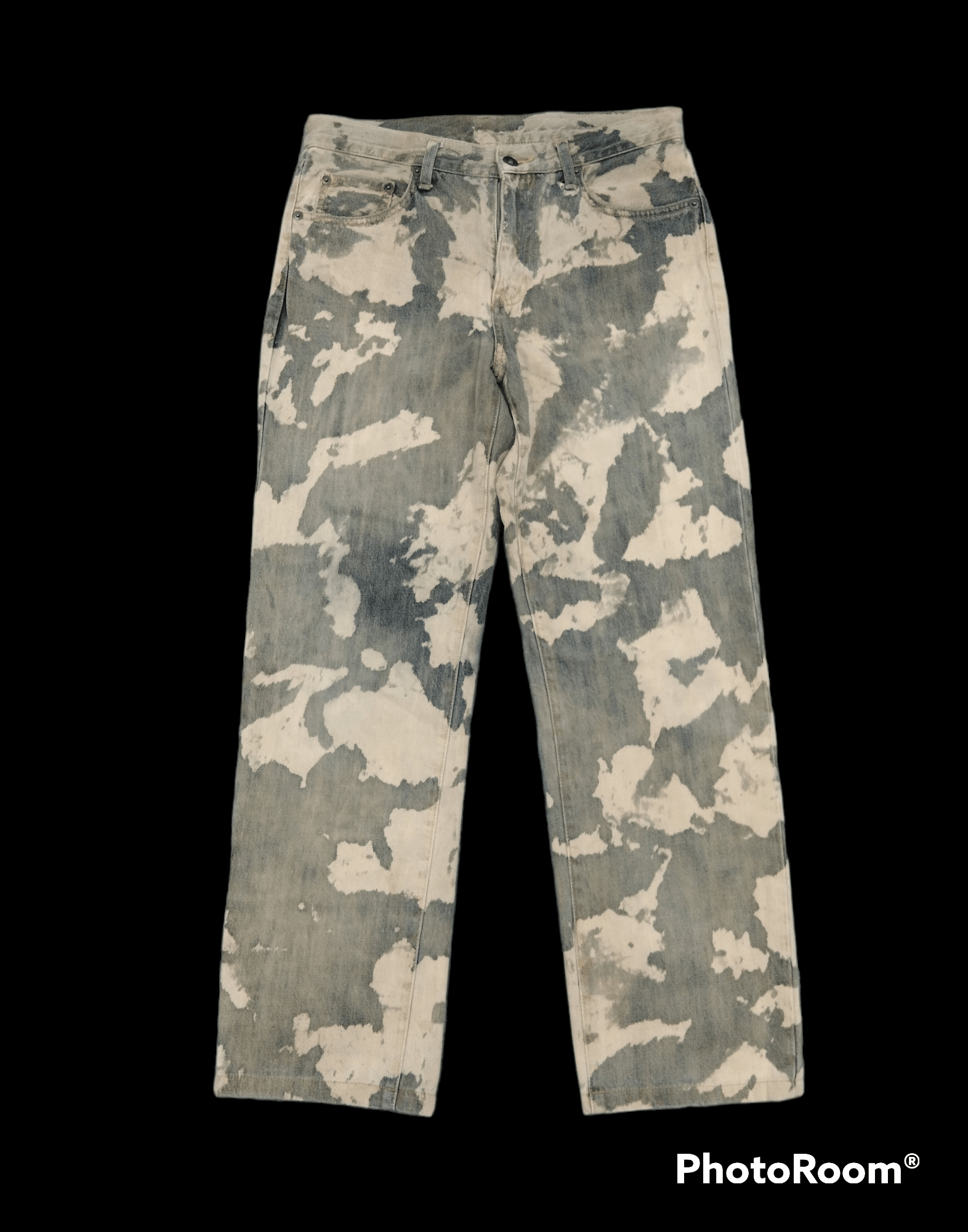 SUPER SICK BLEACH UNIQLO DENIM OPANTS