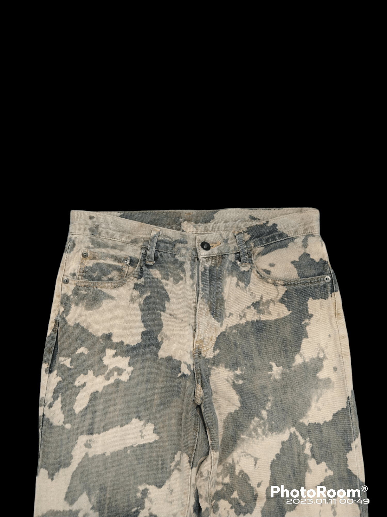 Uniqlo SUPER SICK BLEACH UNIQLO DENIM OPANTS Size US 29 - 3 Thumbnail