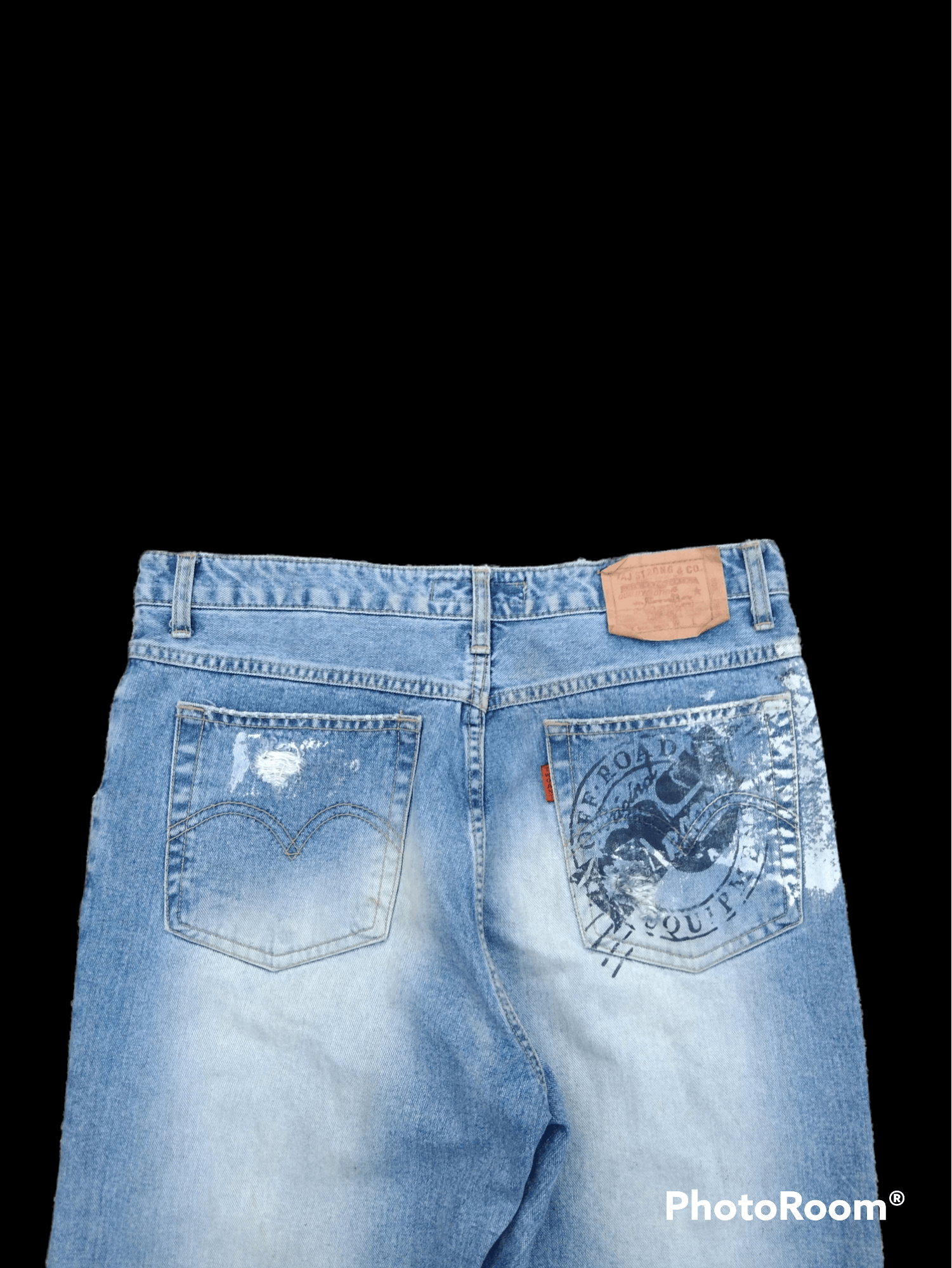 Japanese Brand SUPER SICK TAJ STRONG & C0 DENIM PANTS Size US 32 / EU 48 - 5 Thumbnail