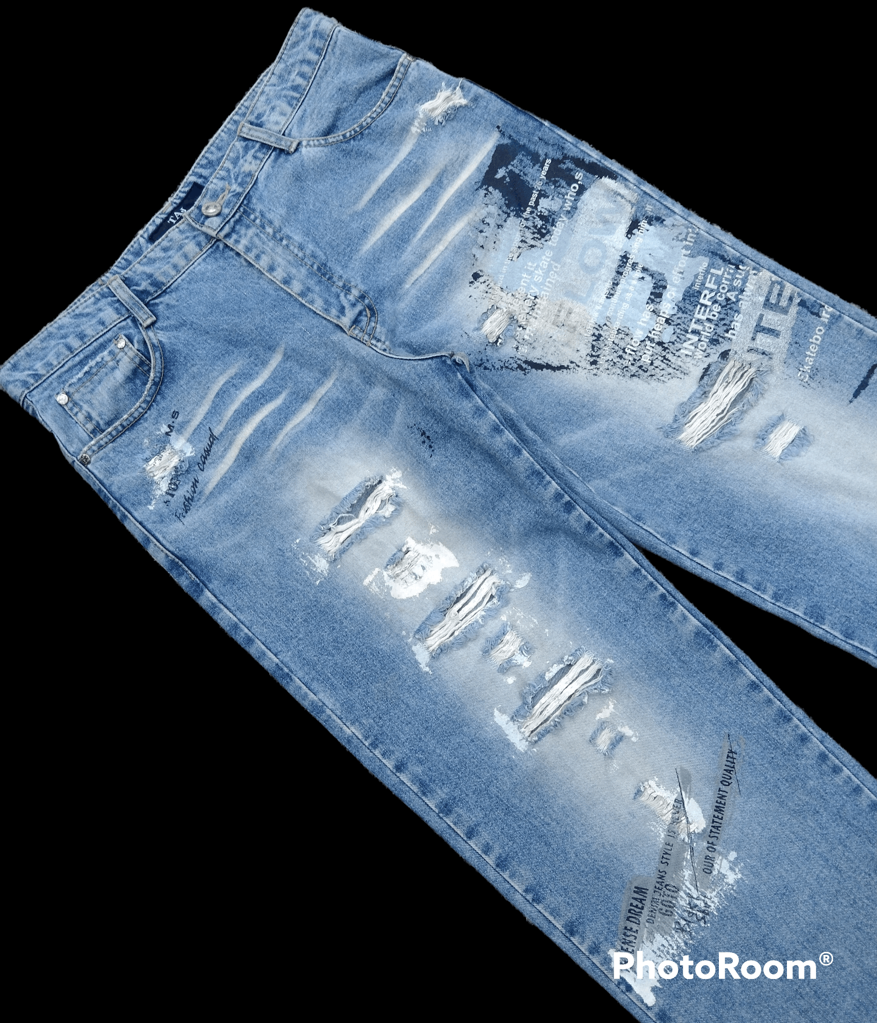 Japanese Brand SUPER SICK TAJ STRONG & C0 DENIM PANTS Size US 32 / EU 48 - 3 Thumbnail