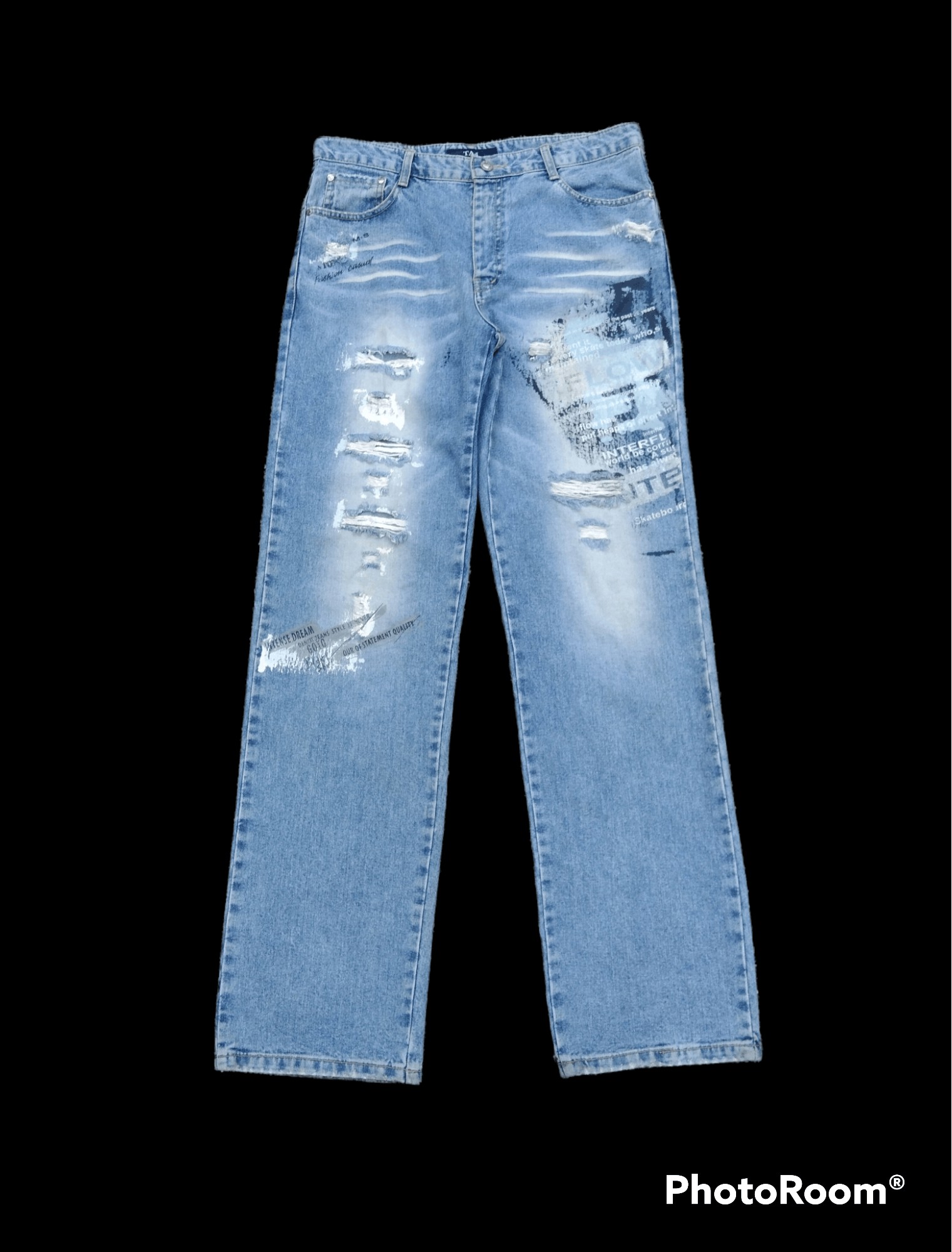 Japanese Brand SUPER SICK TAJ STRONG & C0 DENIM PANTS Size US 32 / EU 48 - 1 Thumbnail