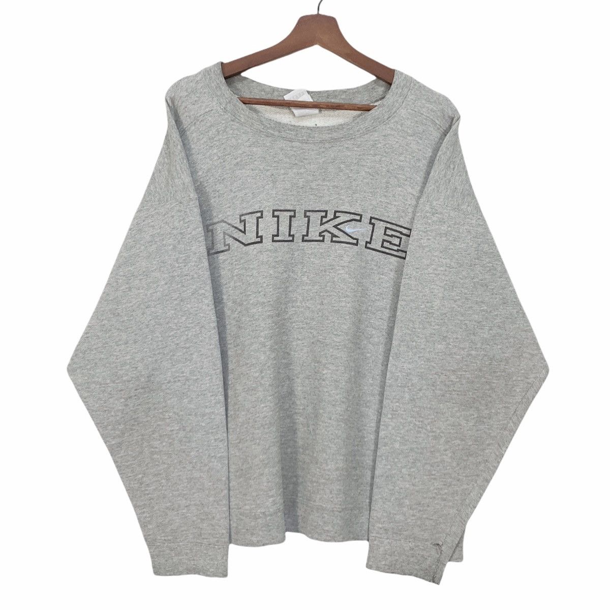 Nike Vintage 1990s Nike Block Small Swoosh Sweatshirt Size US L / EU 52-54 / 3 - 2 Thumbnail