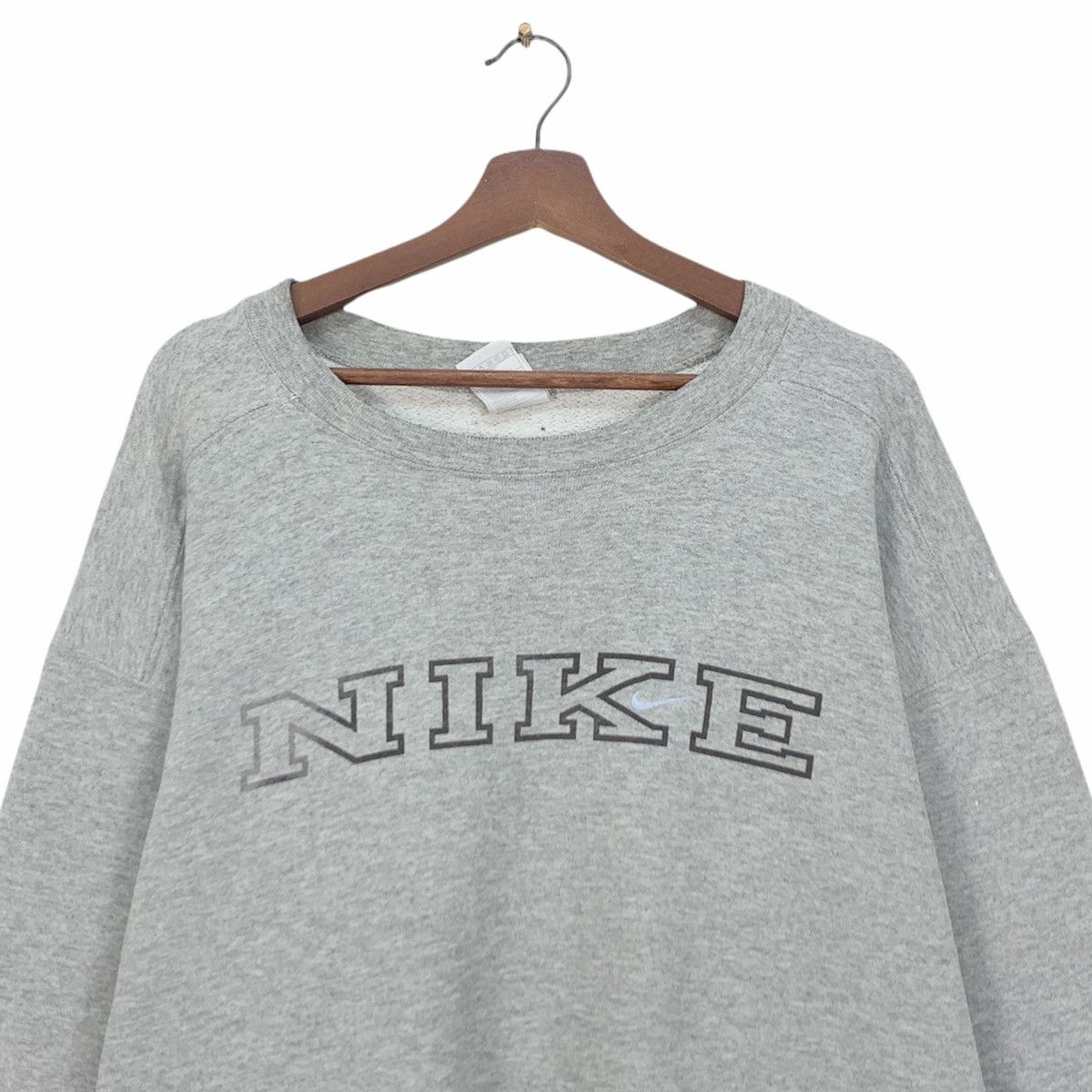 Nike Vintage 1990s Nike Block Small Swoosh Sweatshirt Size US L / EU 52-54 / 3 - 5 Thumbnail
