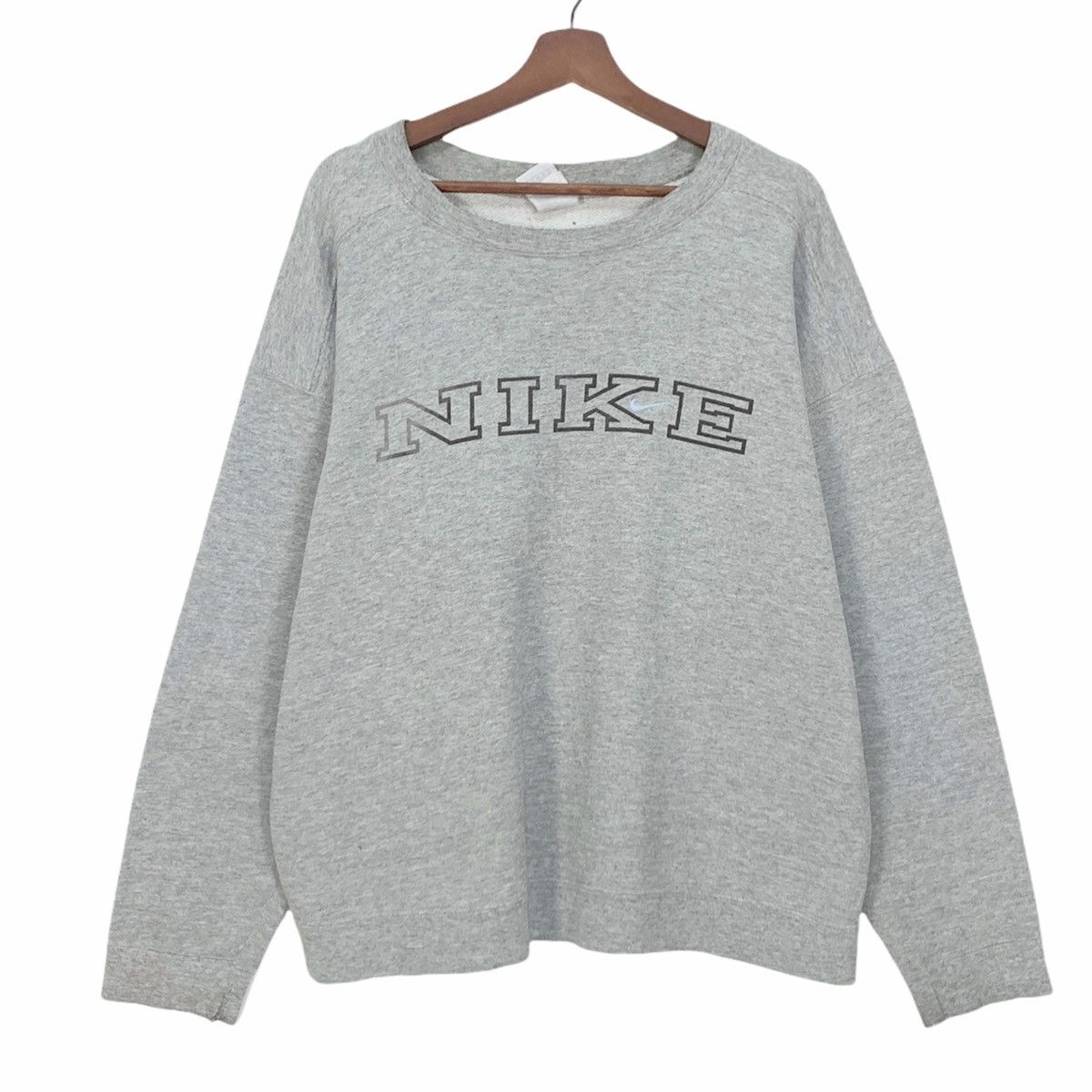 Nike Vintage 1990s Nike Block Small Swoosh Sweatshirt Size US L / EU 52-54 / 3 - 1 Thumbnail
