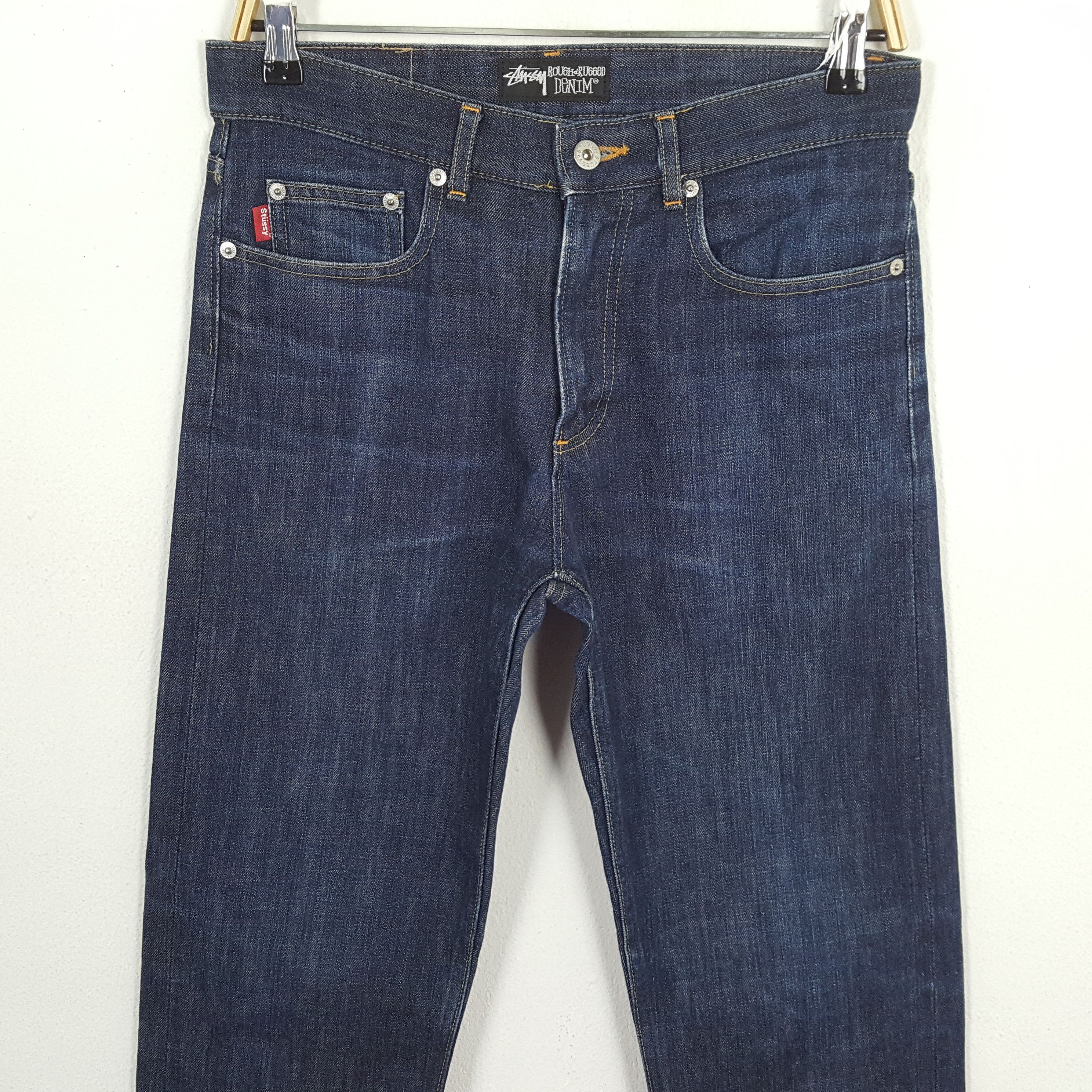 Stussy × Vintage Vintage STUSSY Streetwear Skateboard Custom Style Jeans Size US 31 - 5 Thumbnail