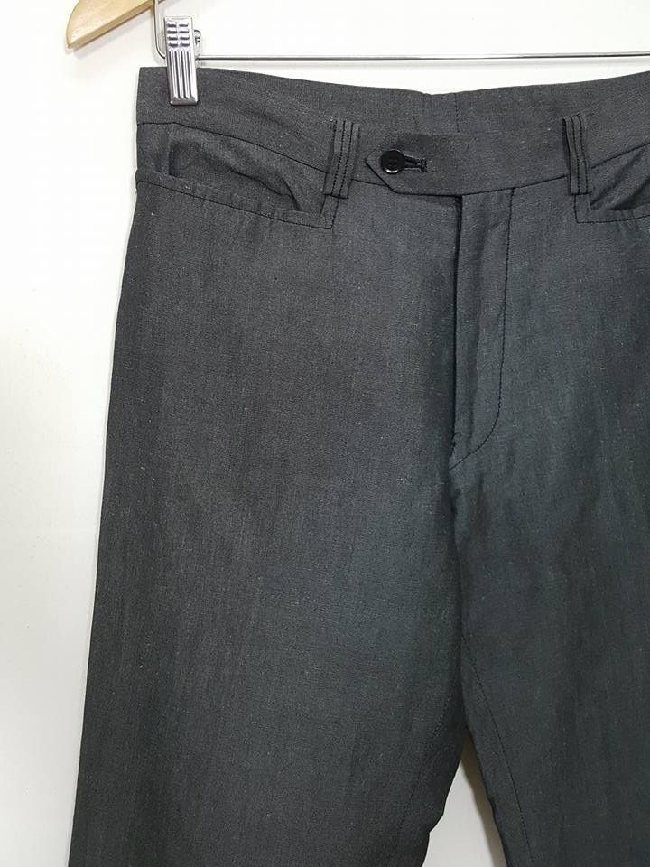 Katharine Hamnett London Linen Cotton Blend Pants Size US 30 / EU 46 - 3 Thumbnail